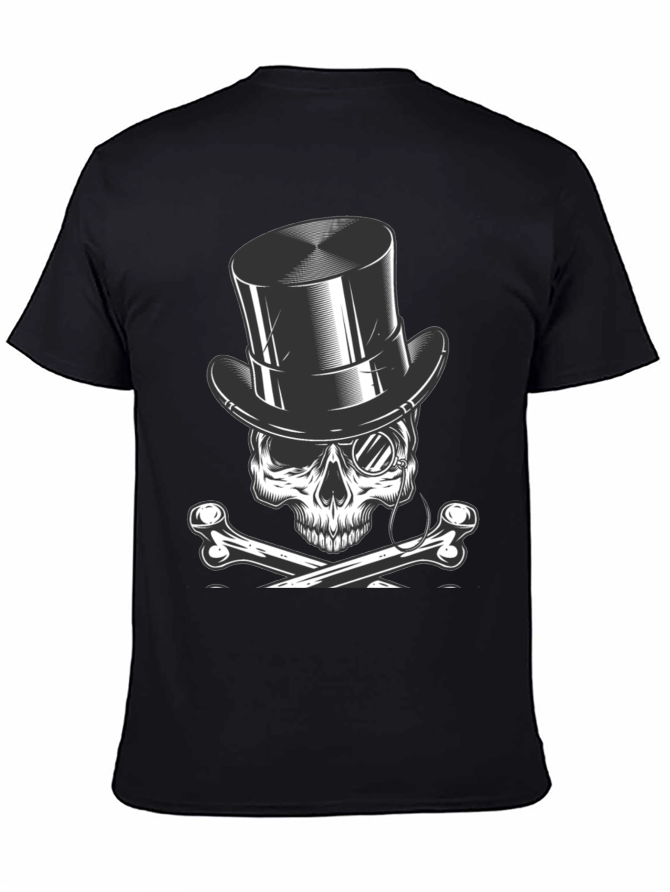 Skull & Bones Top Hat T-Shirt - Classic Style