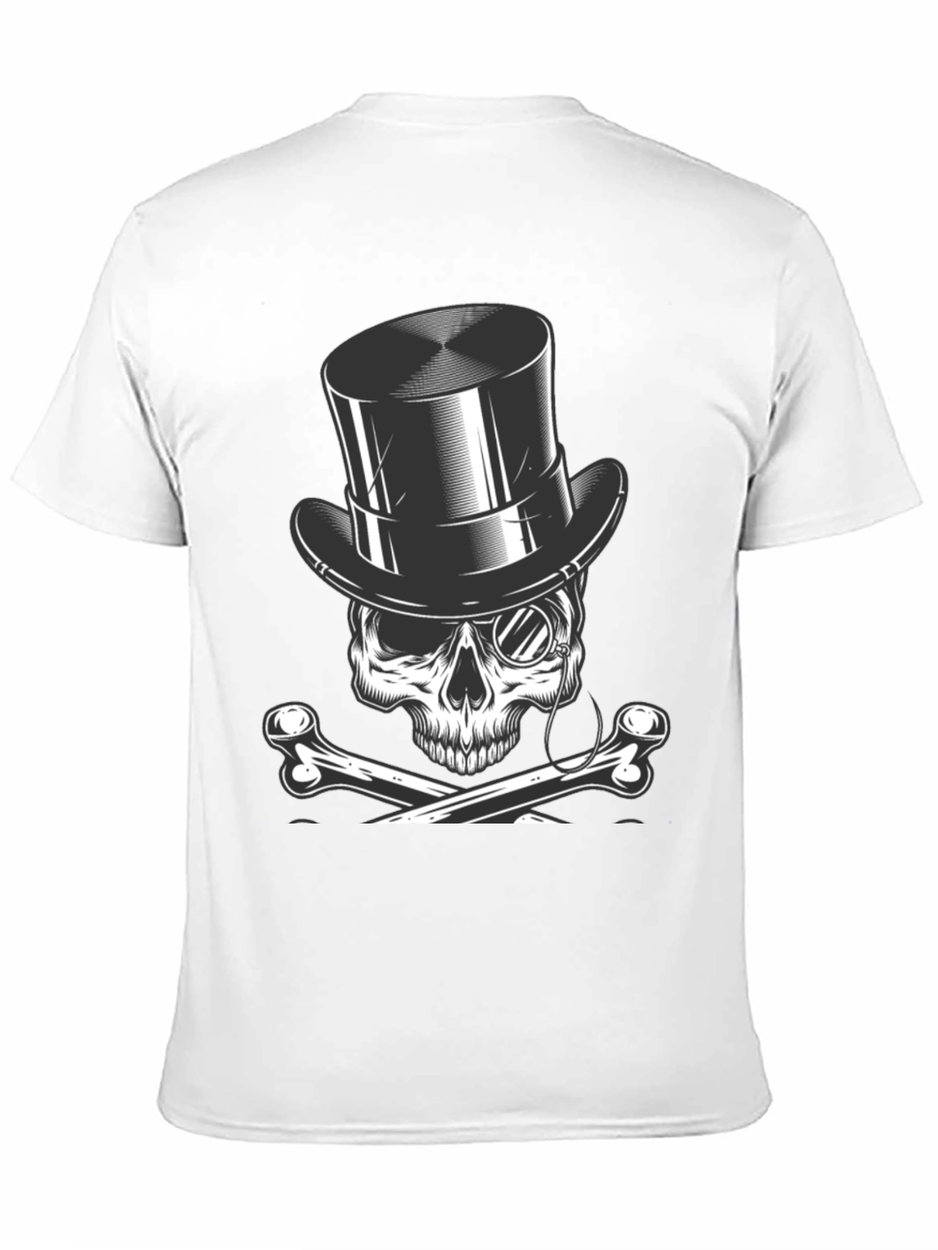 Skull & Bones Top Hat T-Shirt - Classic Style