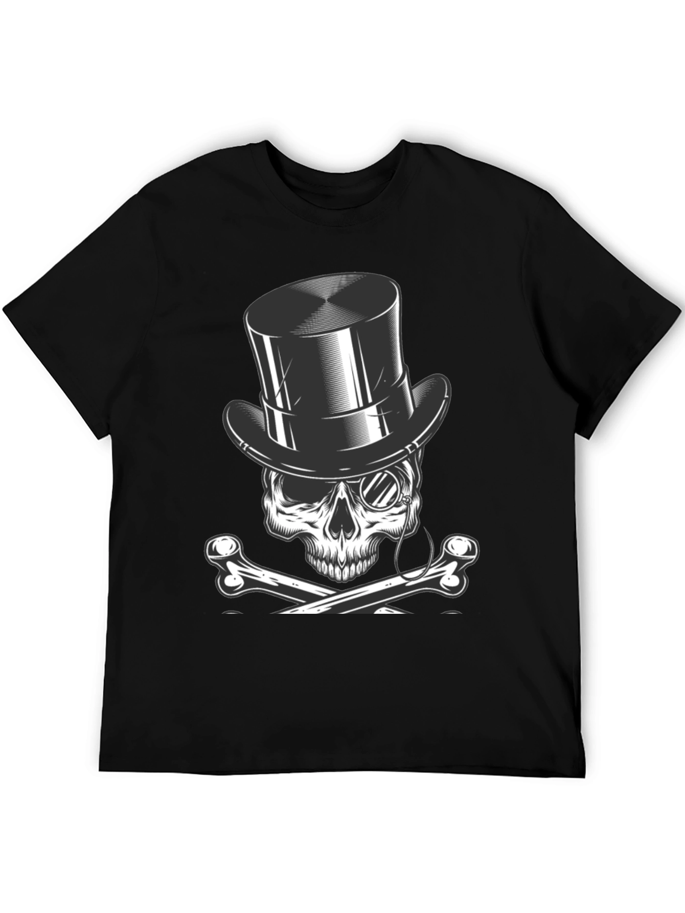 Skull & Bones Top Hat T-Shirt - Classic Style
