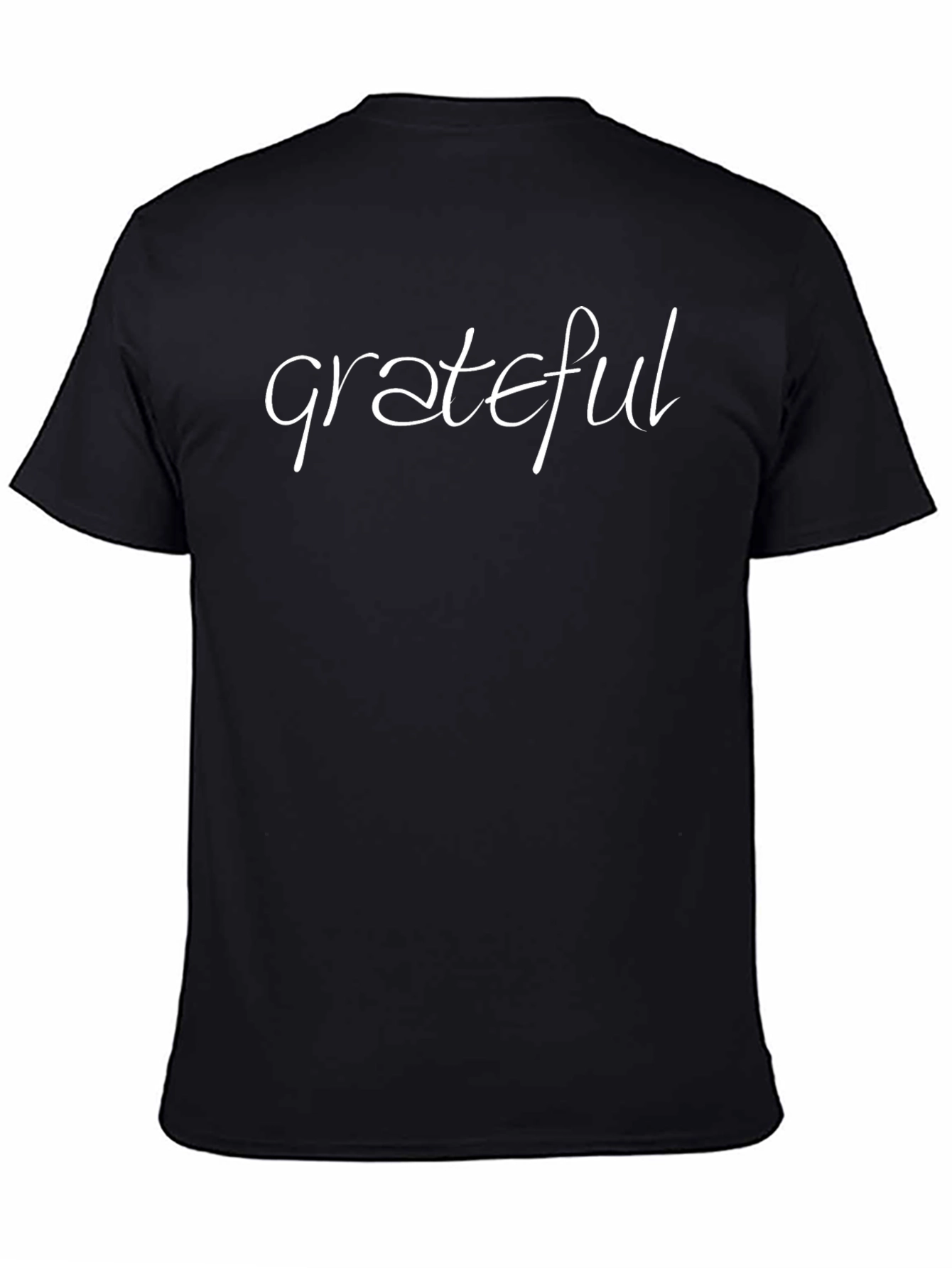 Grateful Graphic Tee - Black Cotton Comfort