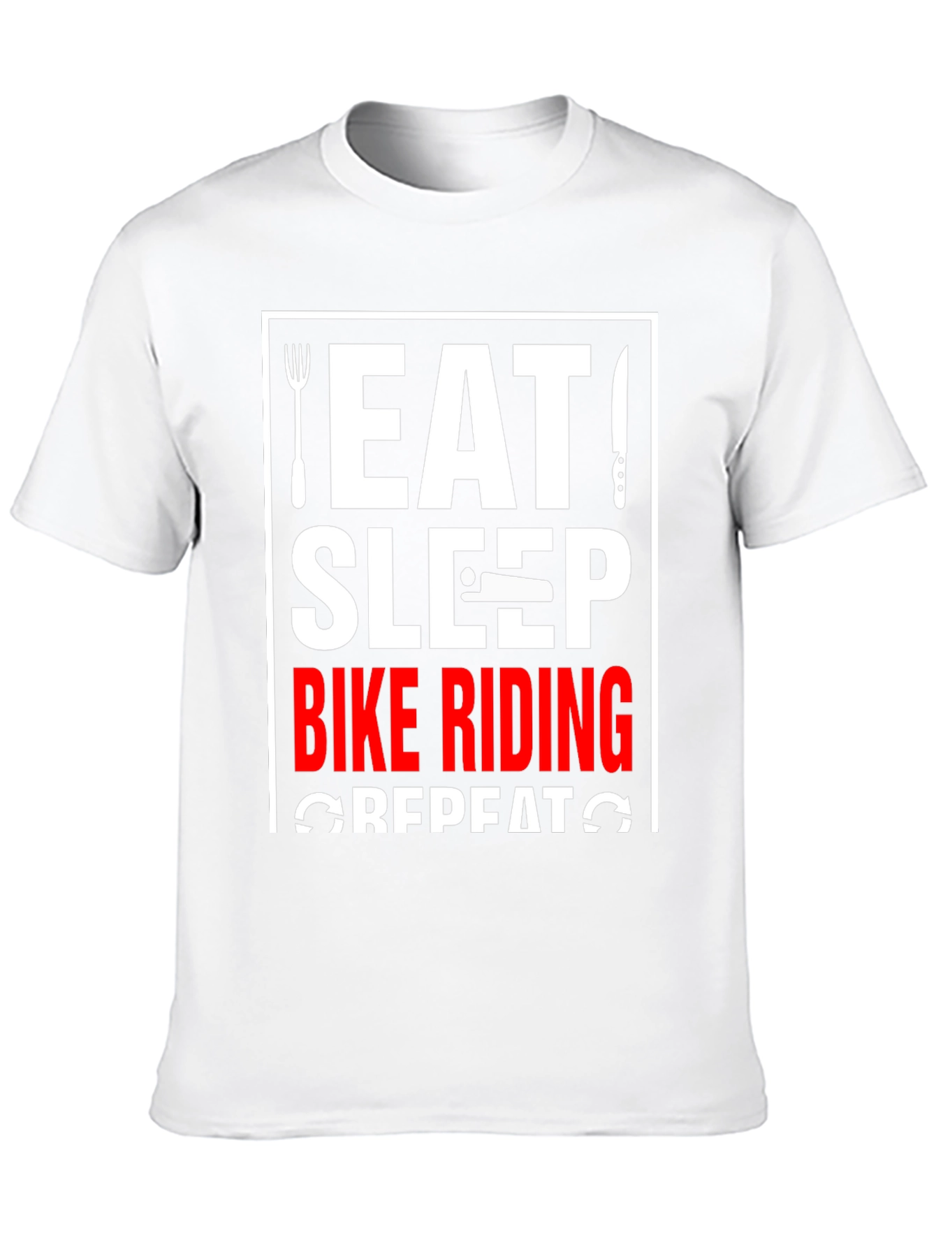 Eat Sleep Bike Riding Repeat Black T-Shirt