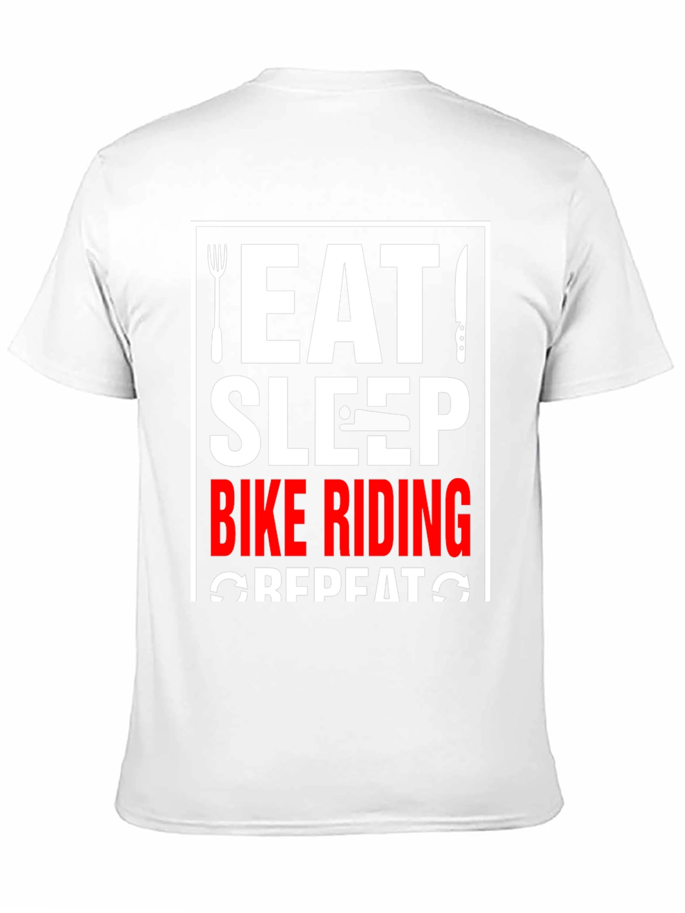 Eat Sleep Bike Riding Repeat Black T-Shirt