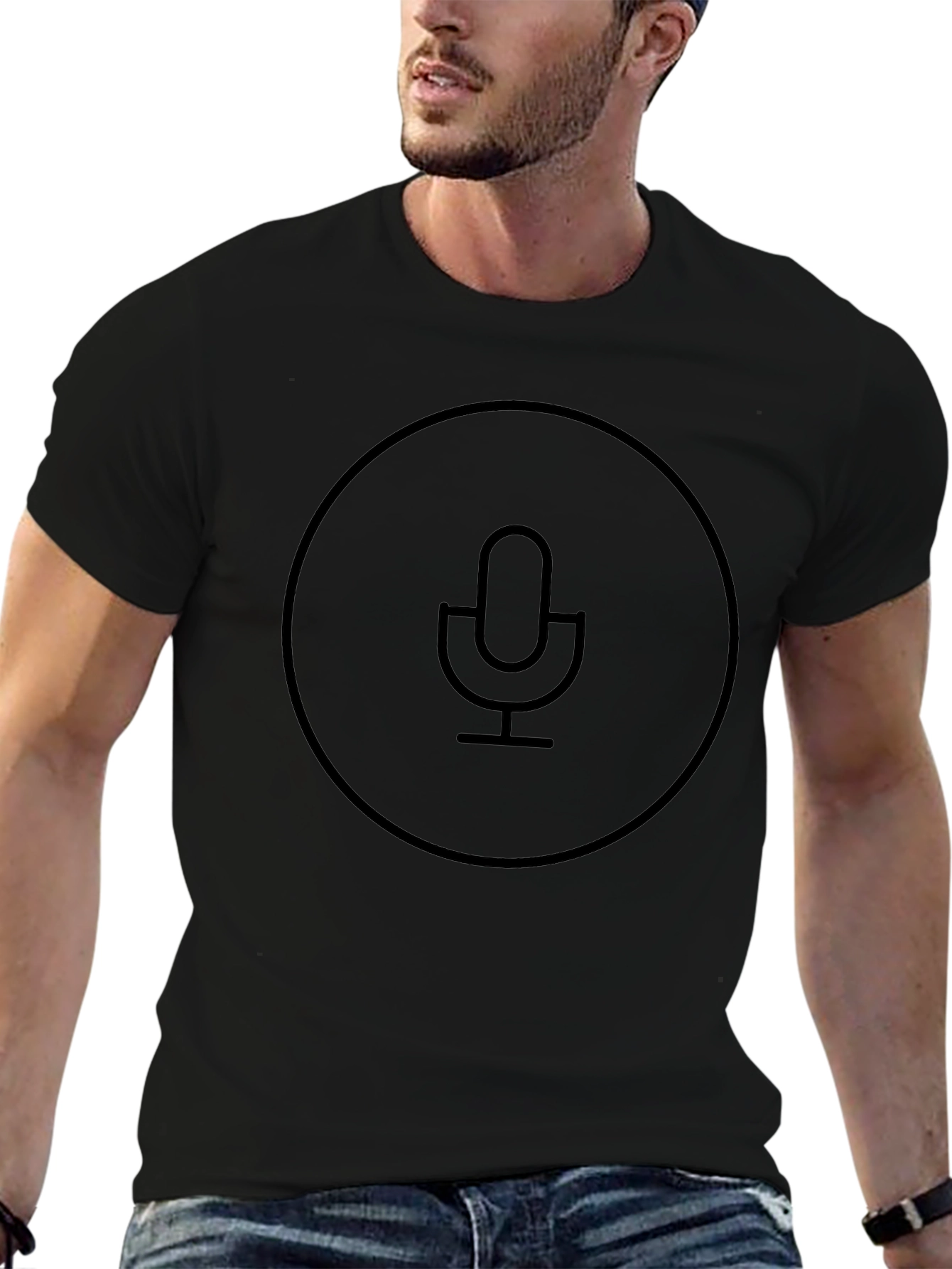 Mic Graphic Tee - Soft Cotton Blend
