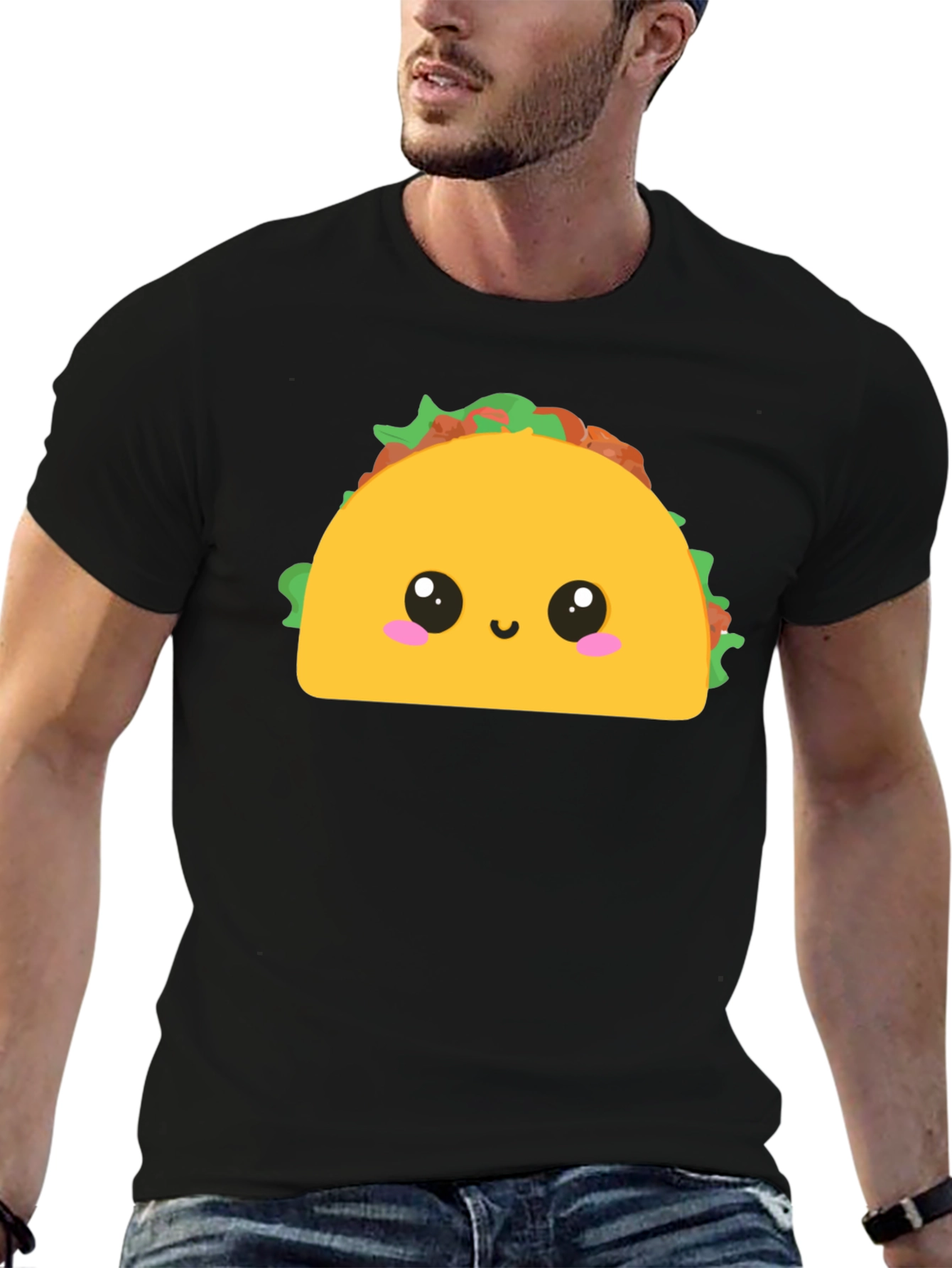 Cute Taco Graphic Tee - Fun Food T-Shirt