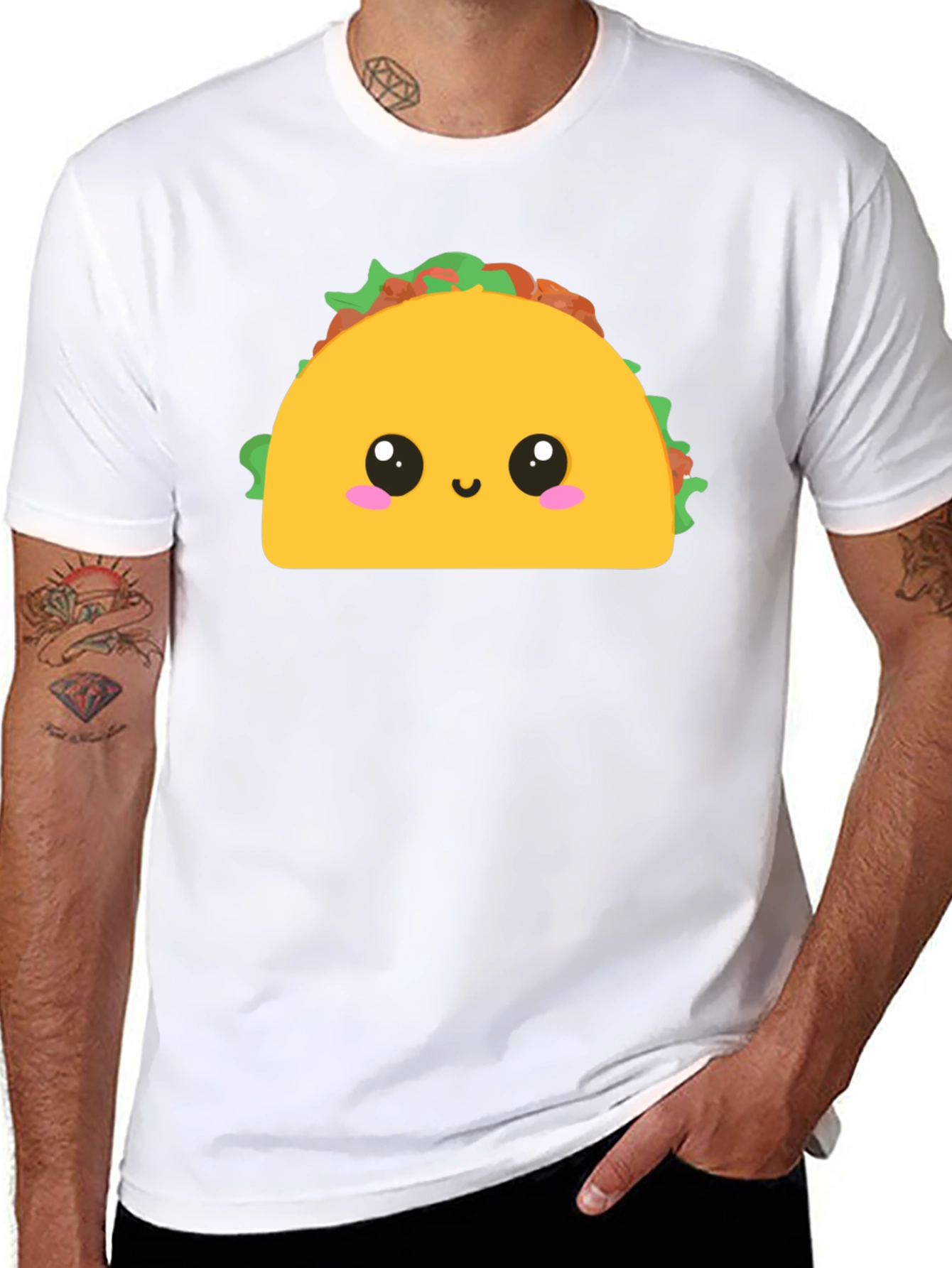 Cute Taco Graphic Tee - Fun Food T-Shirt