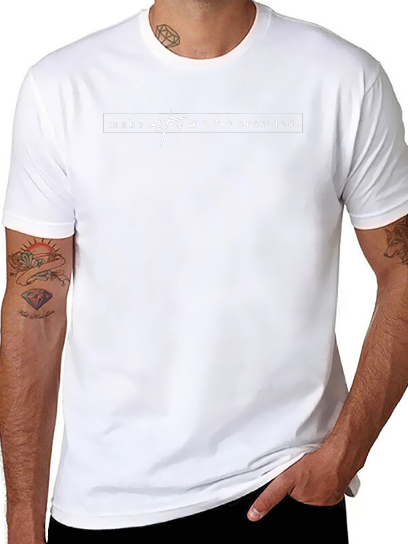 Make Heaven Crowded Black Graphic T-Shirt