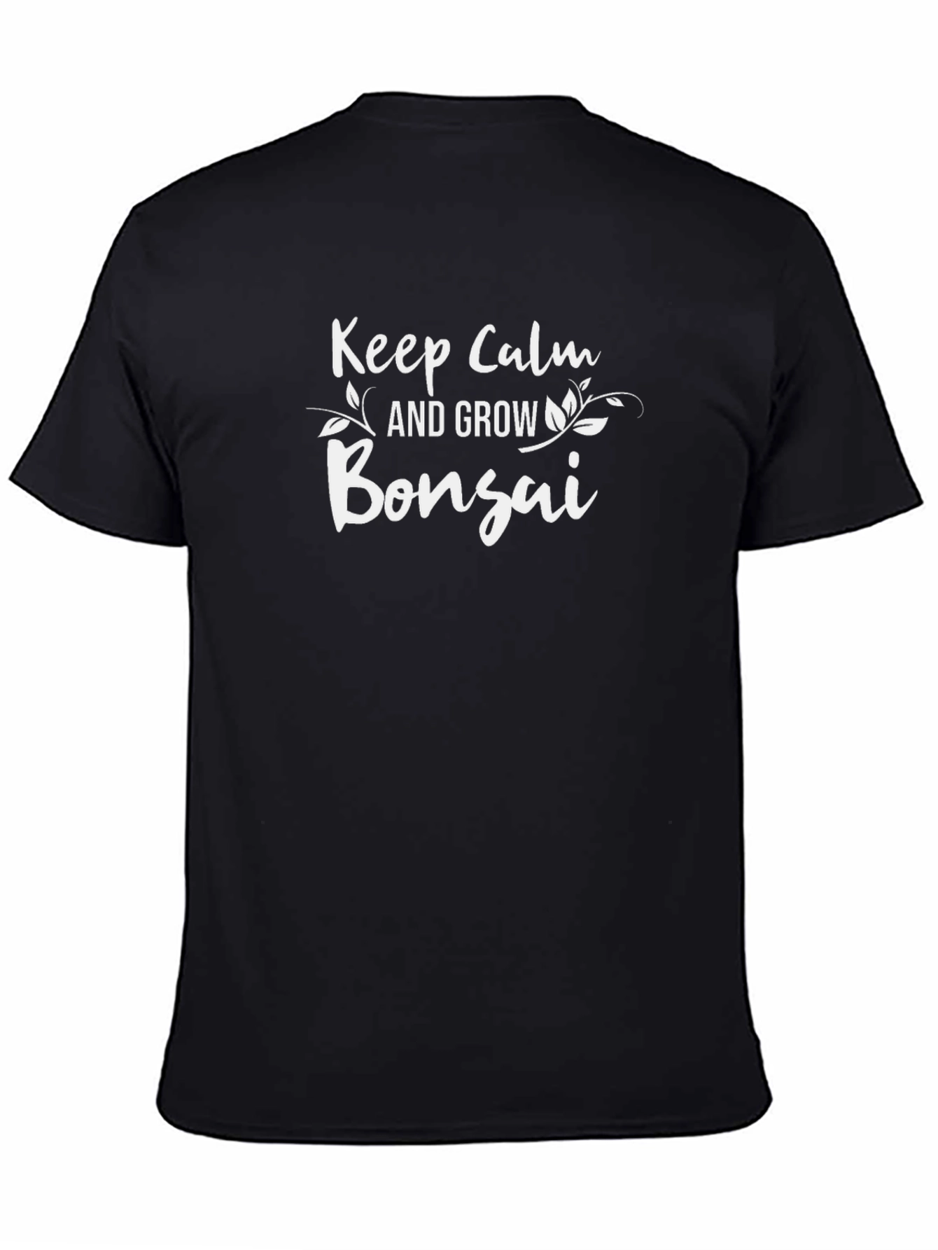 Keep Calm and Grow Bonsai Black T-Shirt