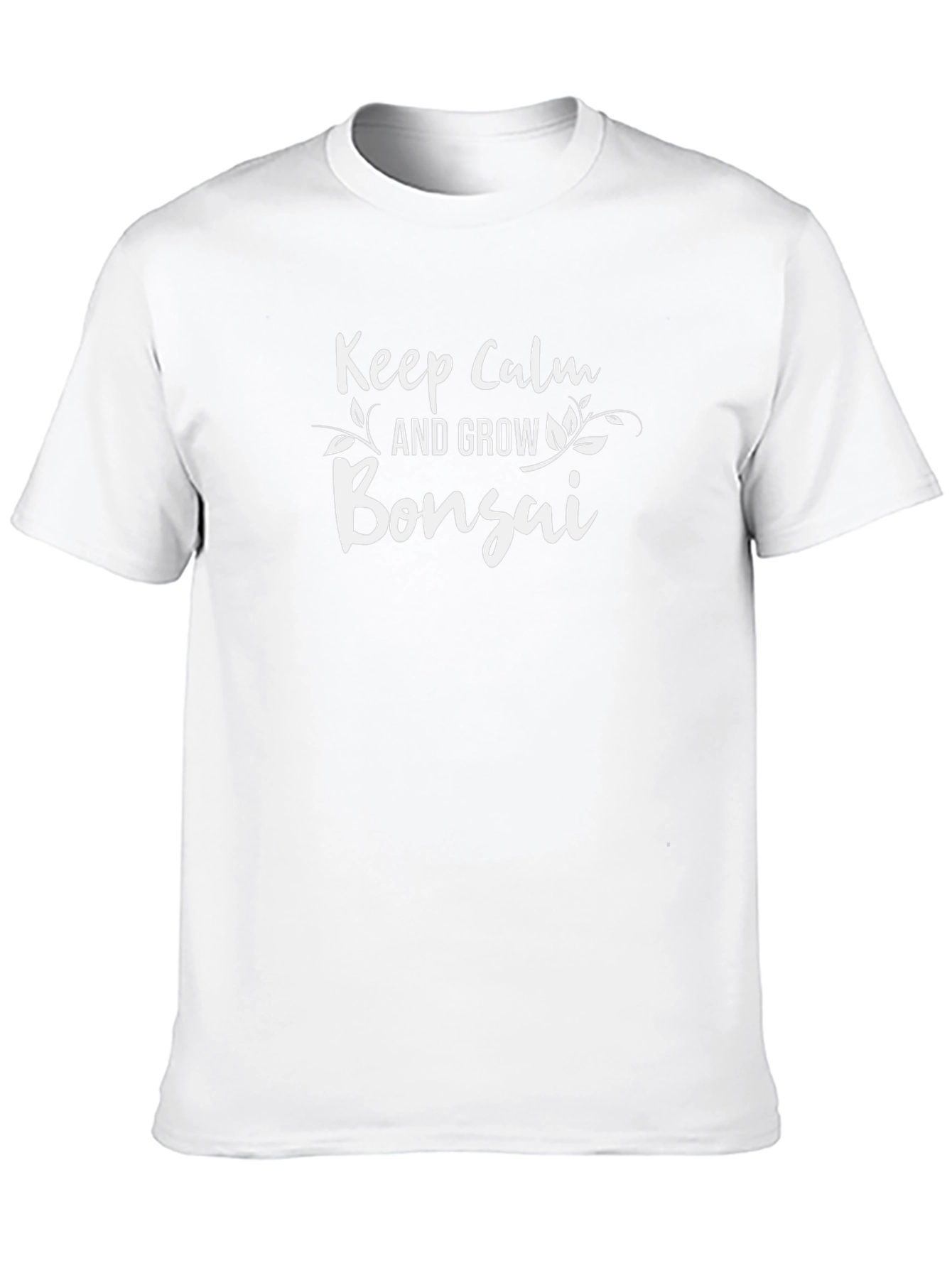 Keep Calm and Grow Bonsai Black T-Shirt