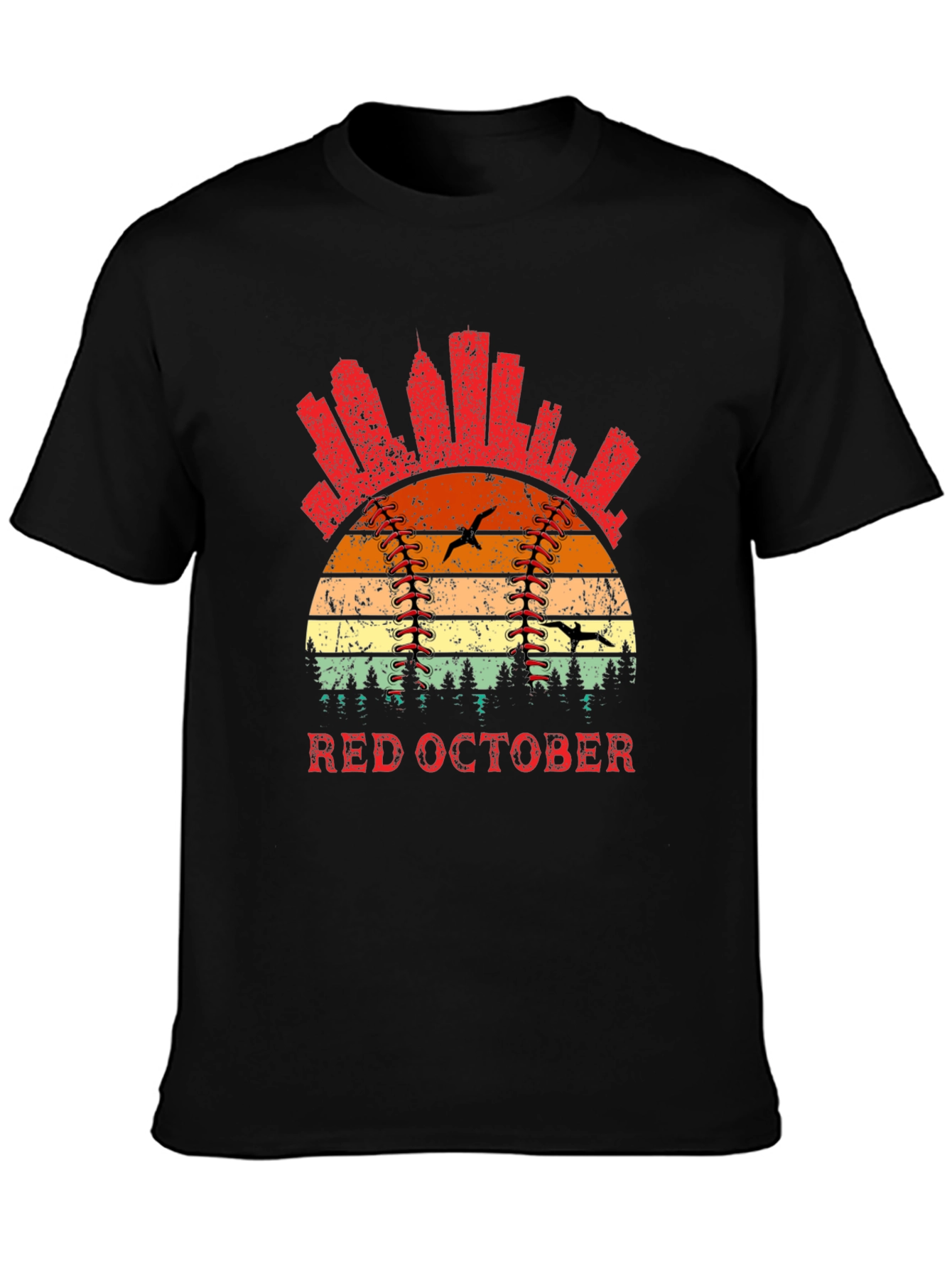 Red October Baseball T-Shirt