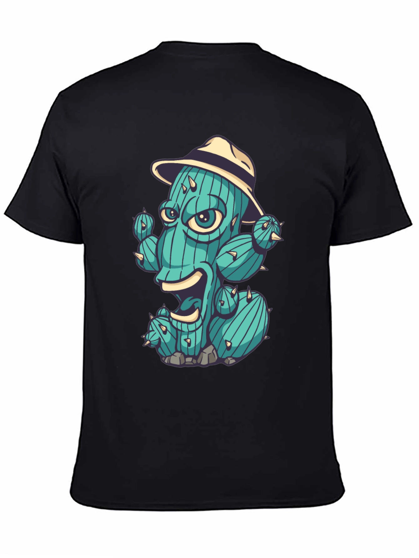 Cactus Character Graphic T-Shirt