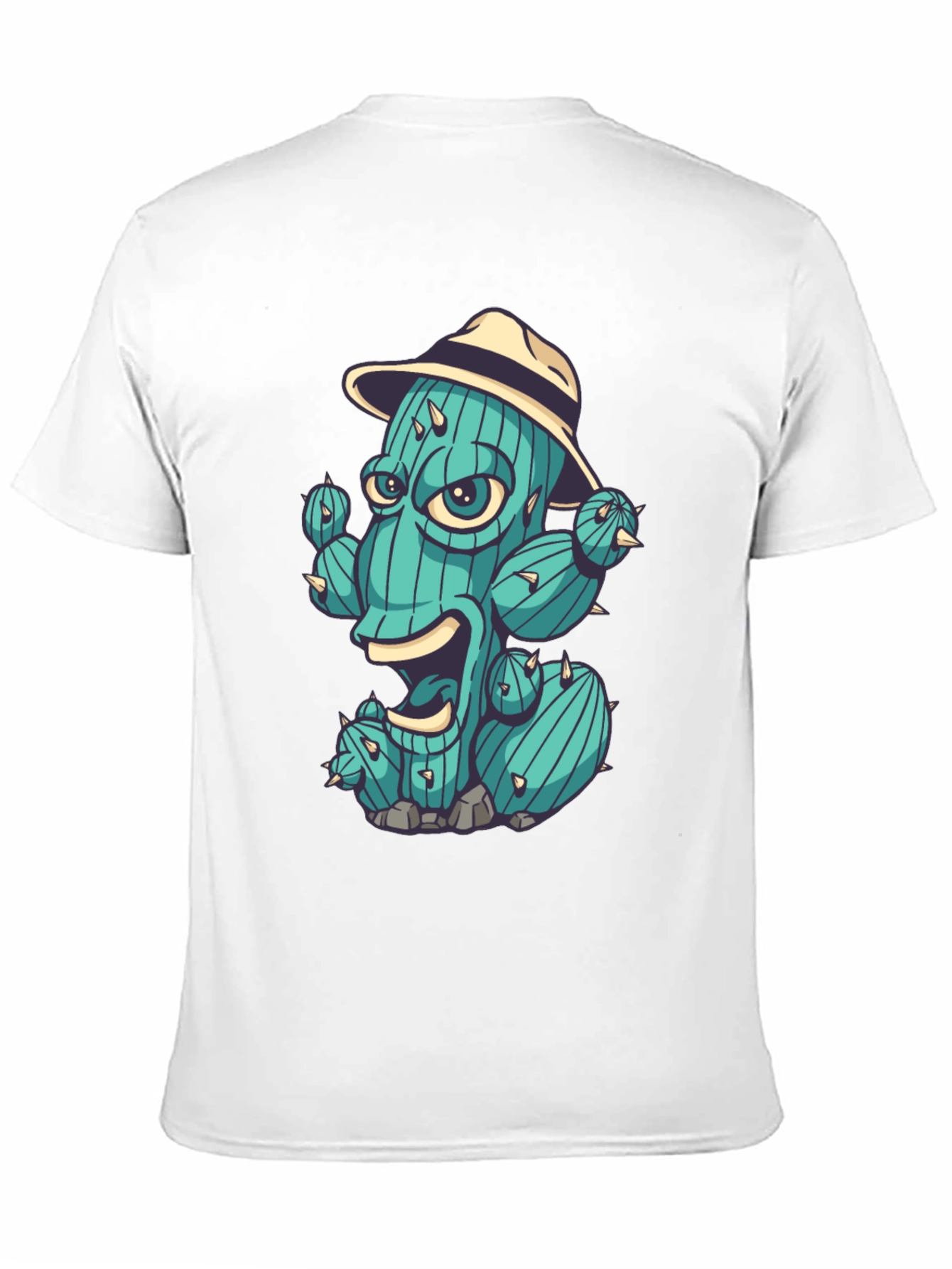 Cactus Character Graphic T-Shirt