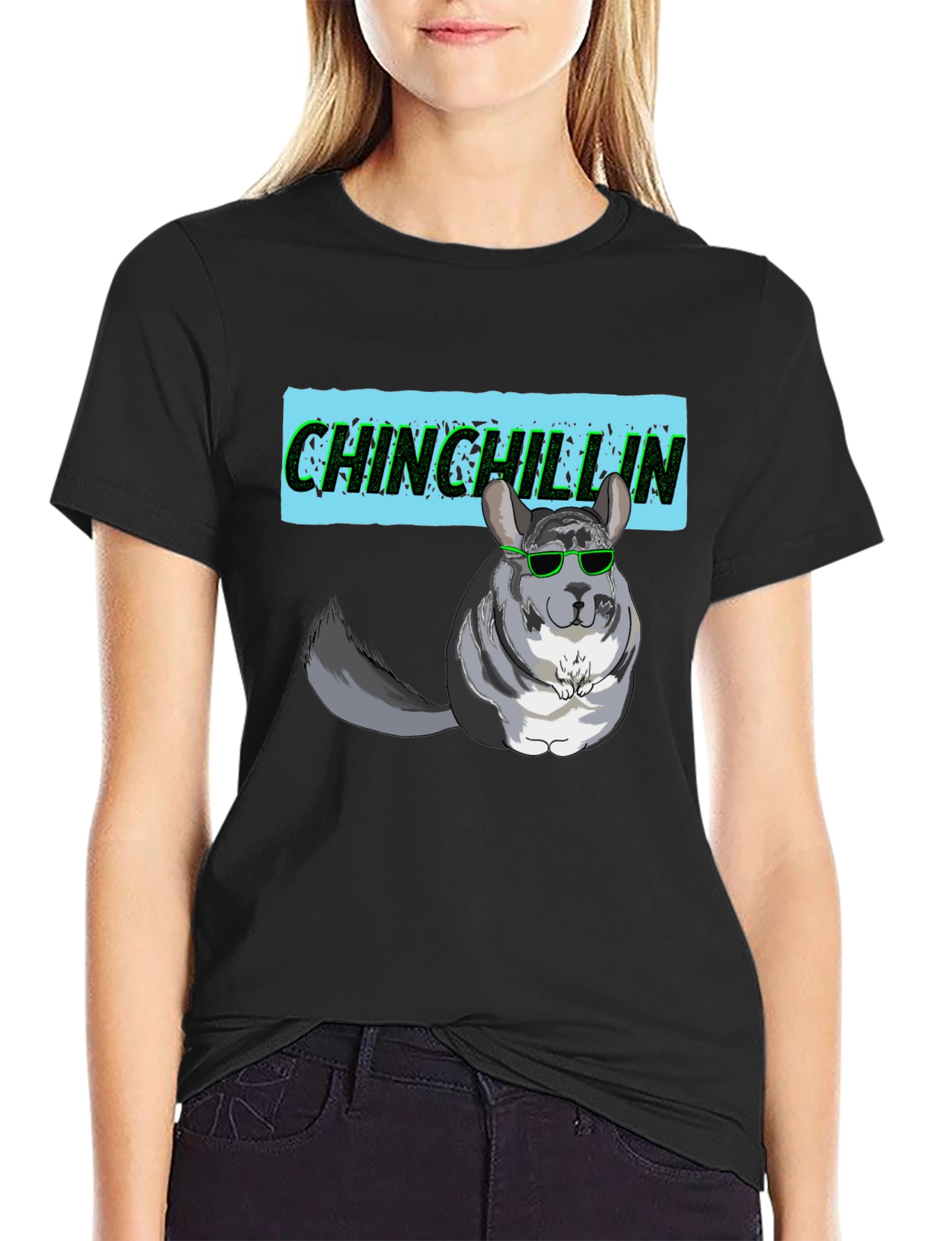Chinchillin Graphic T-Shirt - Funny Chinchilla Design