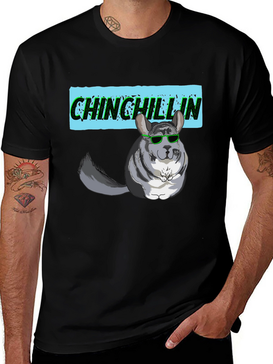 Chinchillin Graphic T-Shirt - Funny Chinchilla Design