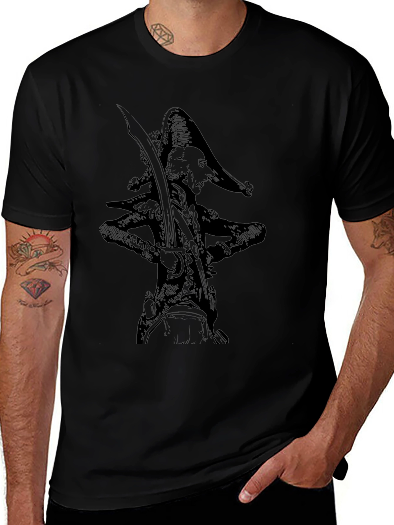 Pirate Graphic Tee - Black