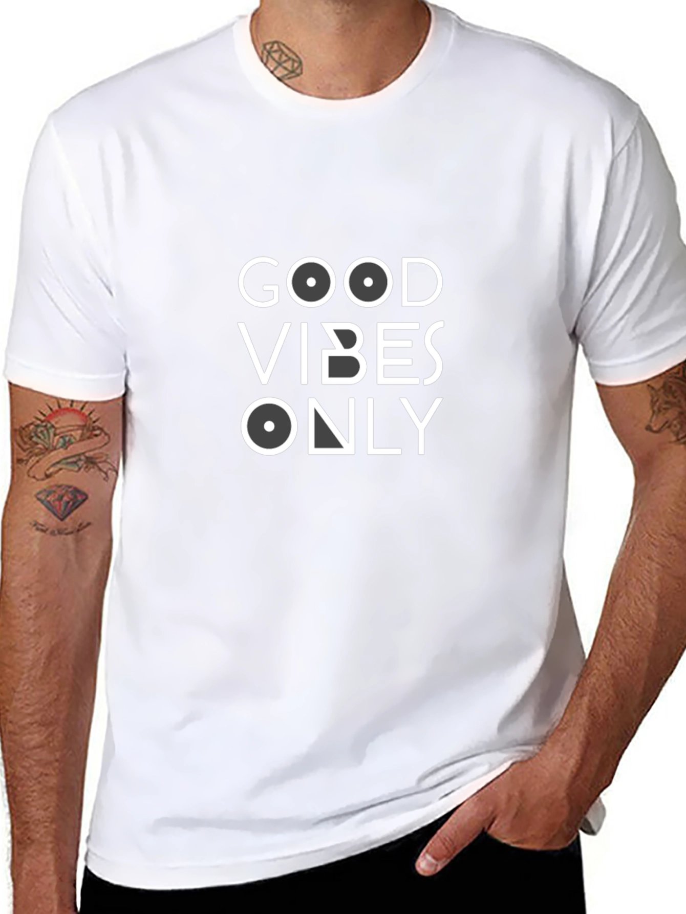 Good Vibes Only Graphic Tee - Black