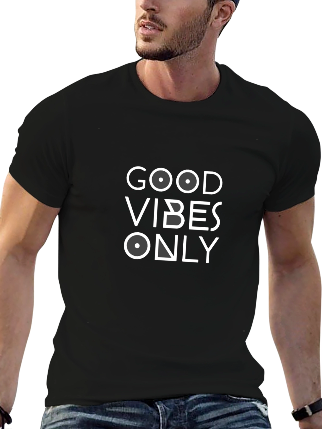 Good Vibes Only Graphic Tee - Black