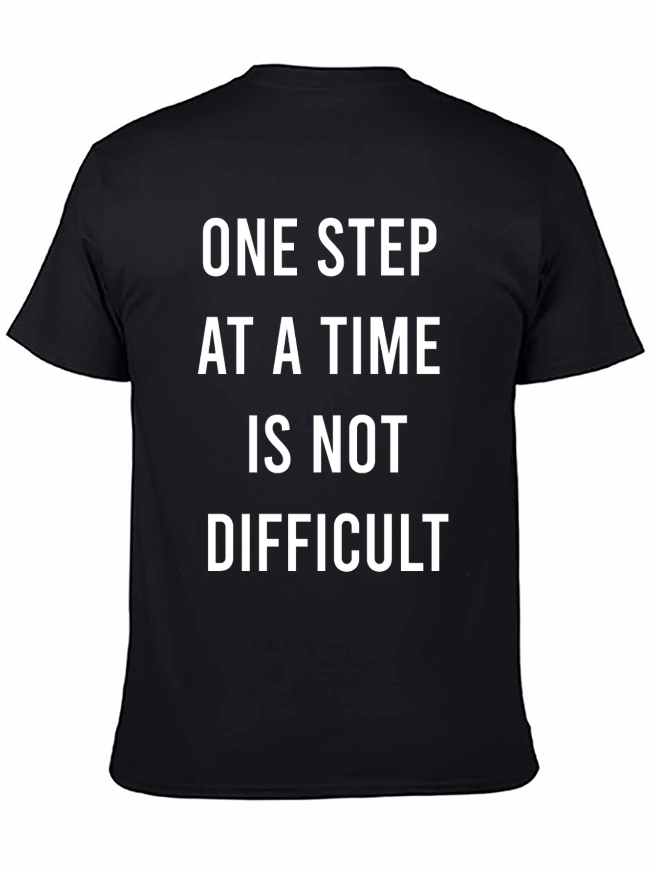 One Step at a Time Black T-Shirt