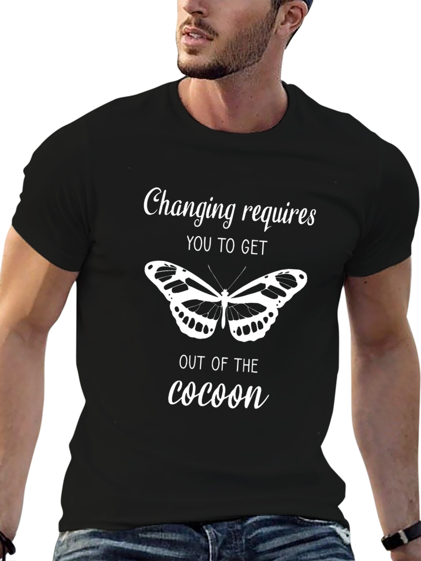 Motivational Butterfly T-Shirt: Get Out Of The Cocoon!