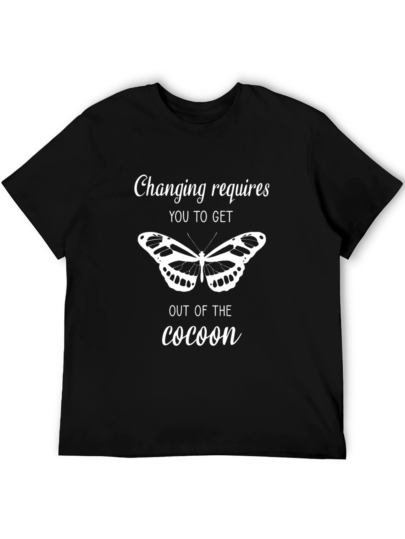 Motivational Butterfly T-Shirt: Get Out Of The Cocoon!