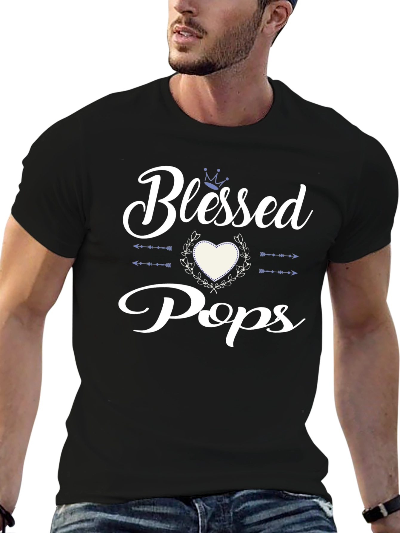 Blessed Pops Graphic T-Shirt - Fathers Day Gift