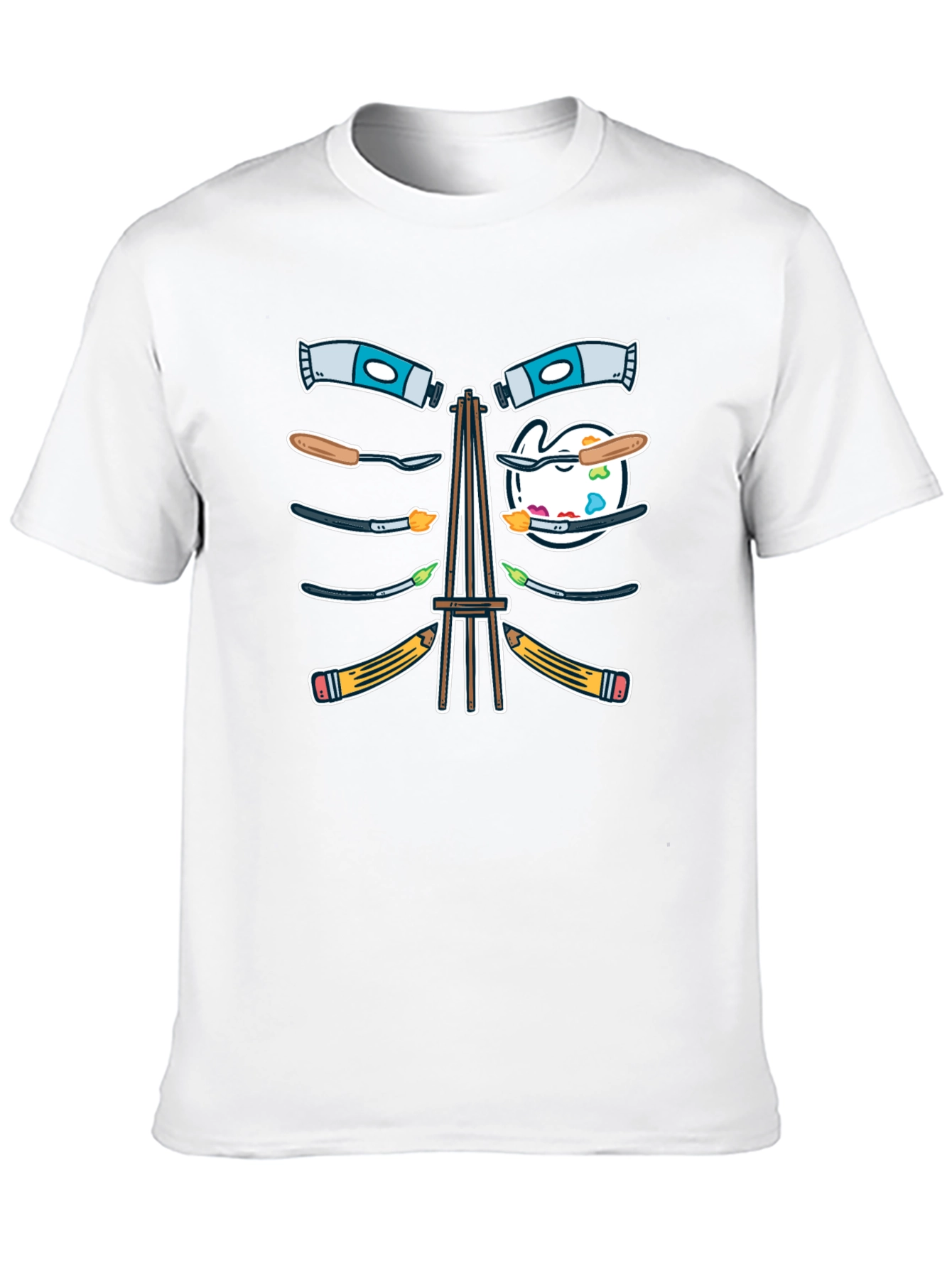 Artist Skeleton Rib Cage T-Shirt