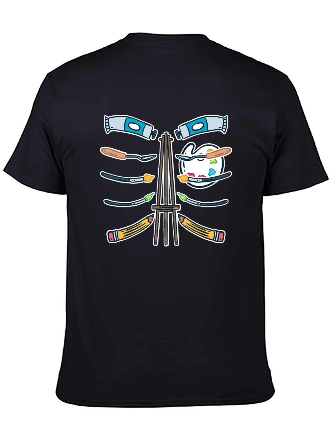 Artist Skeleton Rib Cage T-Shirt
