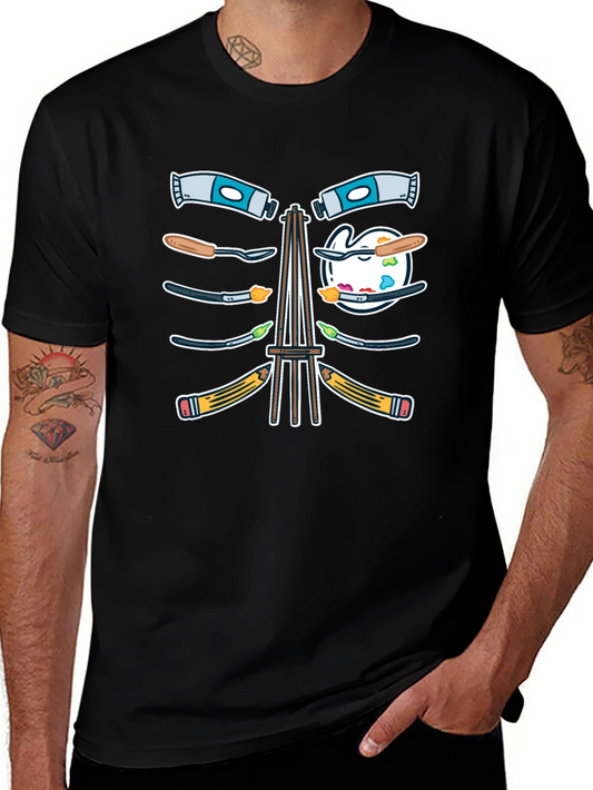 Artist Skeleton Rib Cage T-Shirt