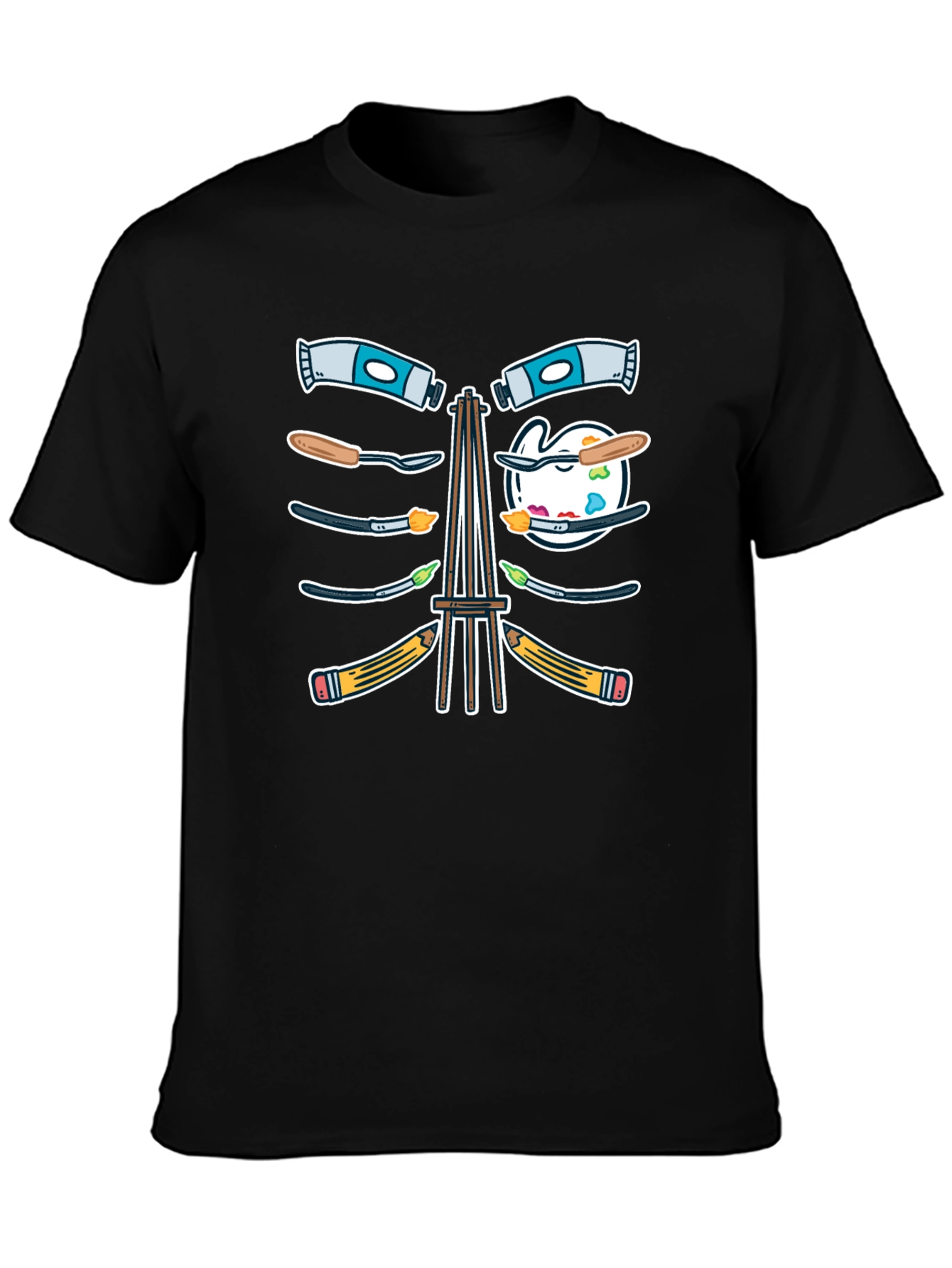 Artist Skeleton Rib Cage T-Shirt