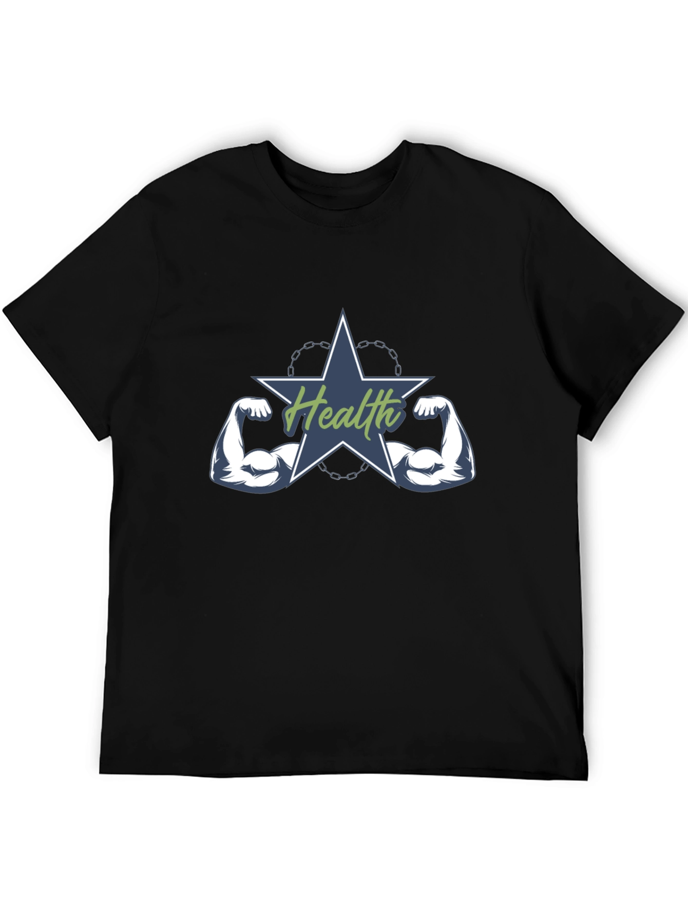 Health Star Graphic T-Shirt - Gym Fitness Tee