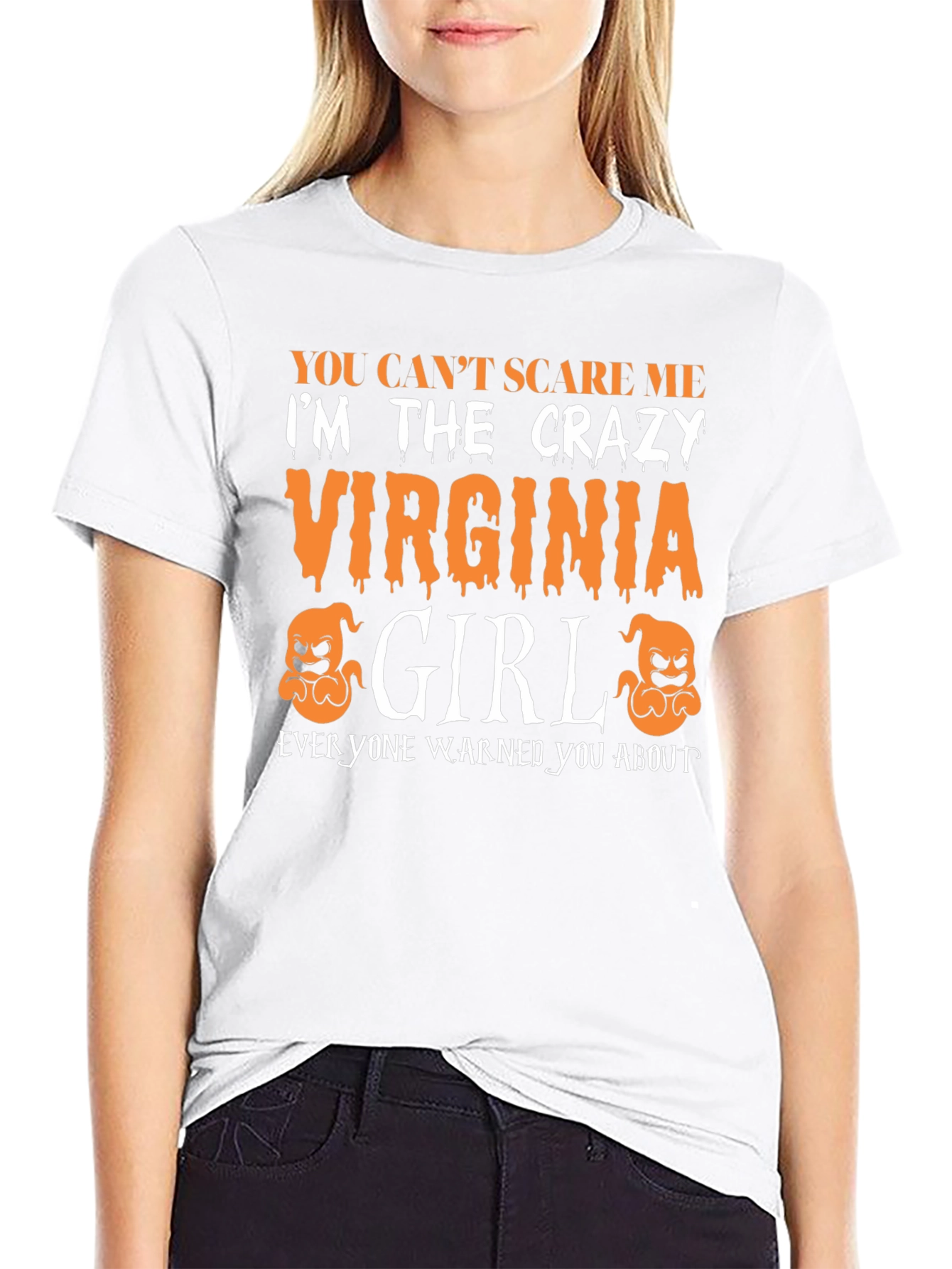 Crazy Virginia Girl Halloween T-Shirt