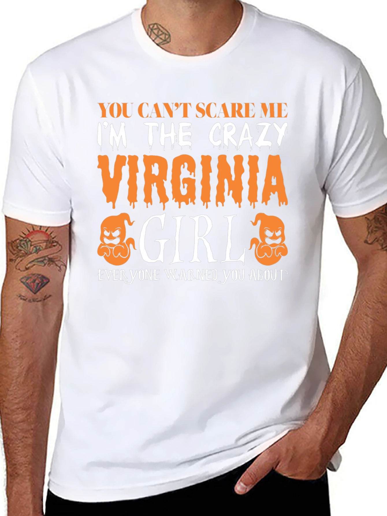 Crazy Virginia Girl Halloween T-Shirt
