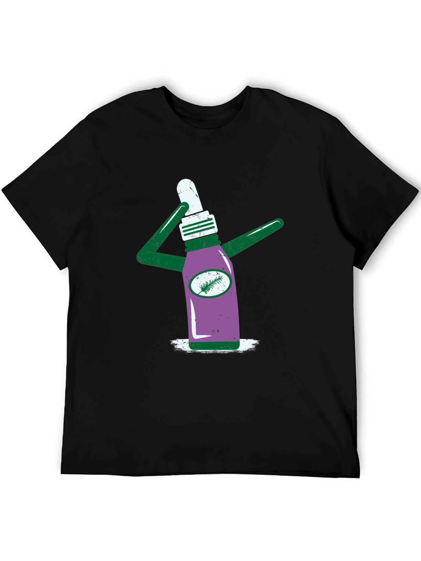 Novelty Graphic T-Shirt - Quirky Bottle Design