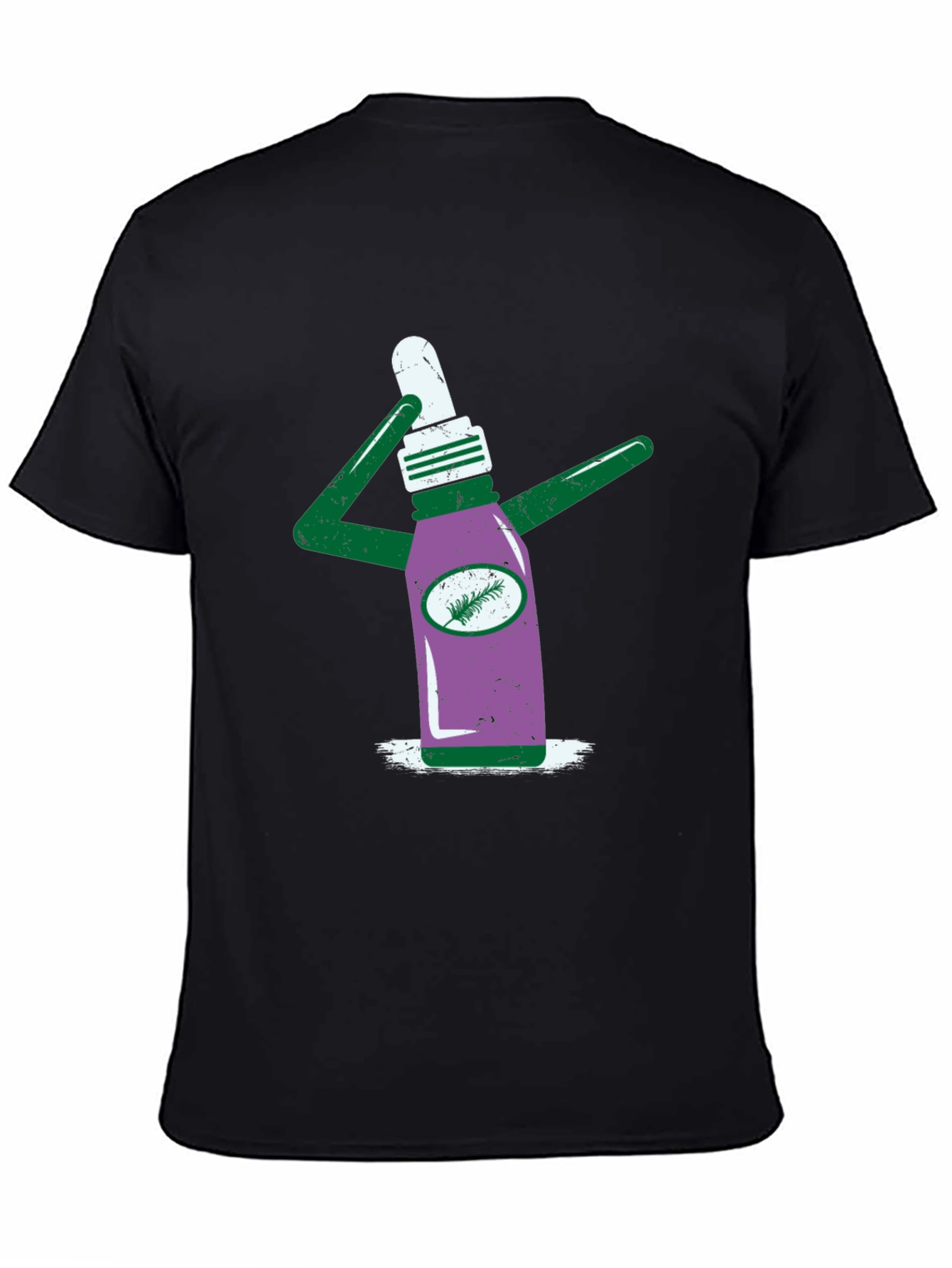 Novelty Graphic T-Shirt - Quirky Bottle Design