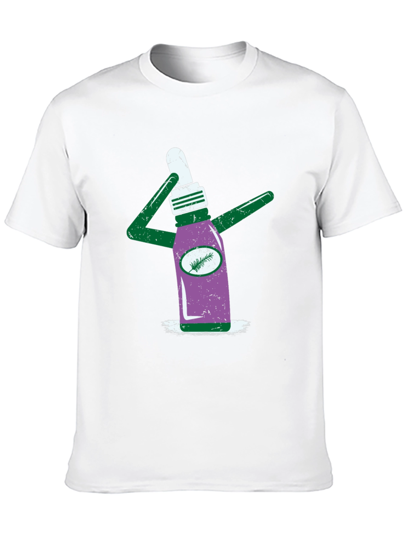 Novelty Graphic T-Shirt - Quirky Bottle Design