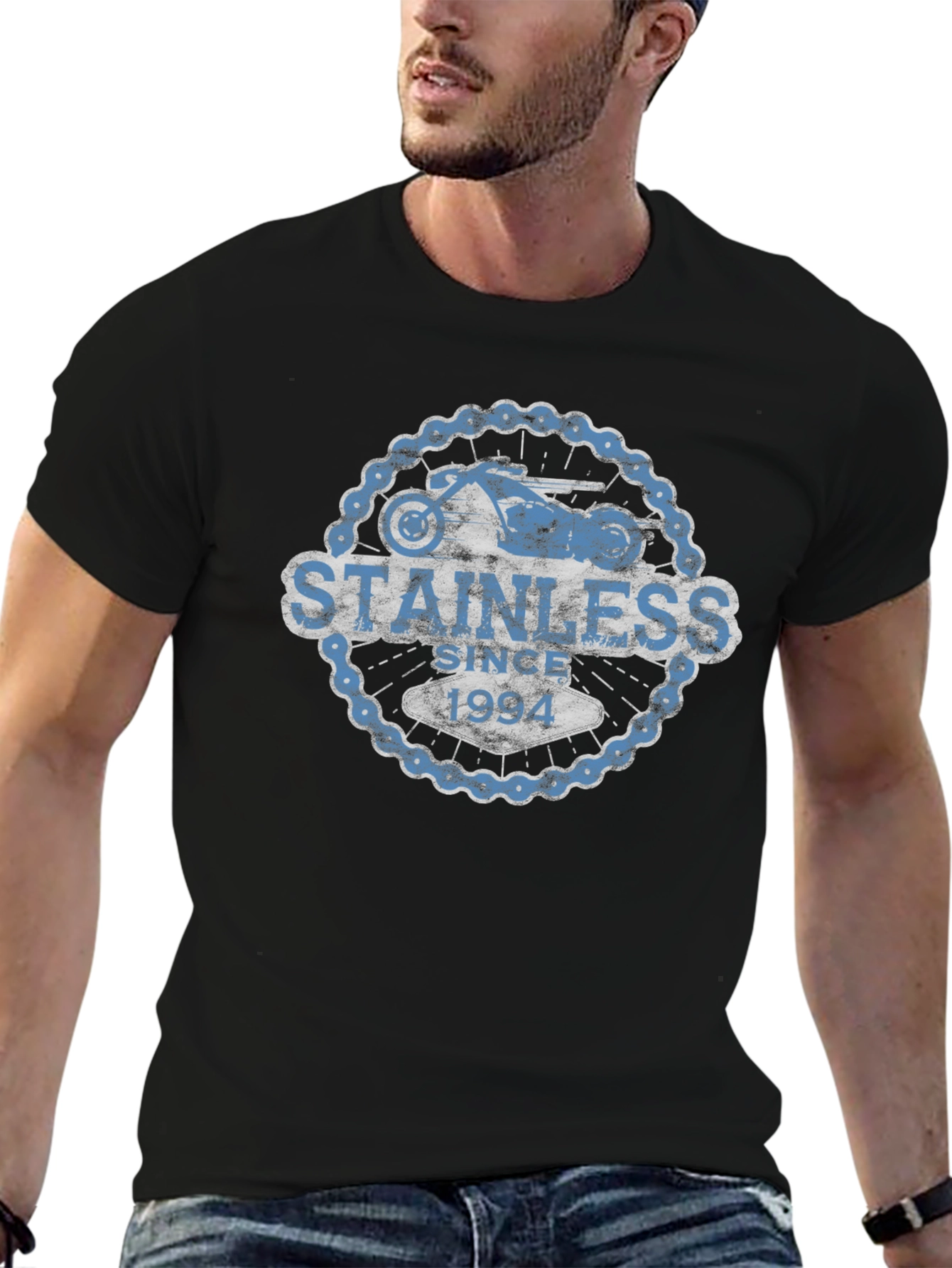 Stainless Since 1994 Motorcycle T-Shirt
