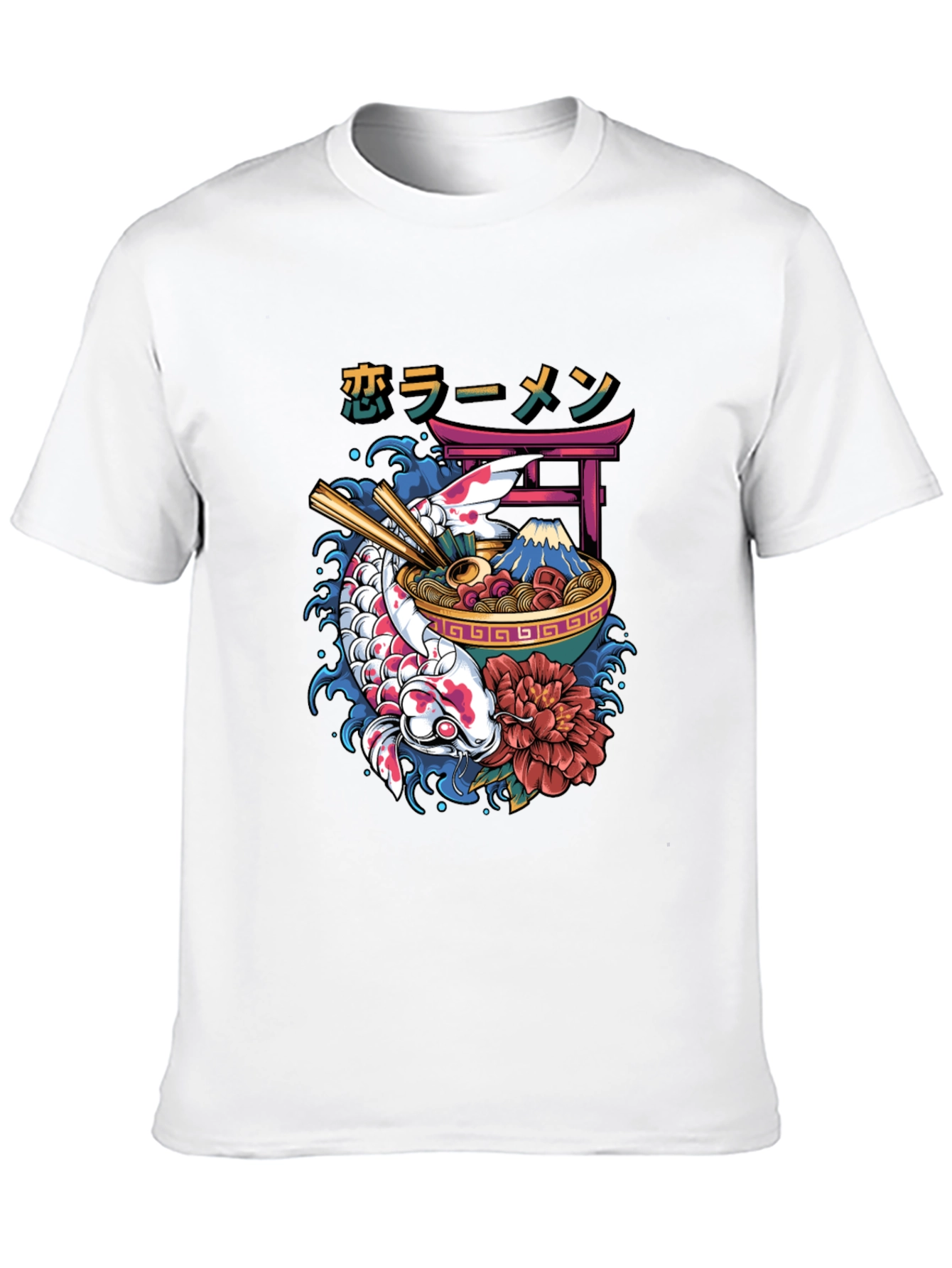 Koi Ramen Graphic Tee - Japanese Inspired Design