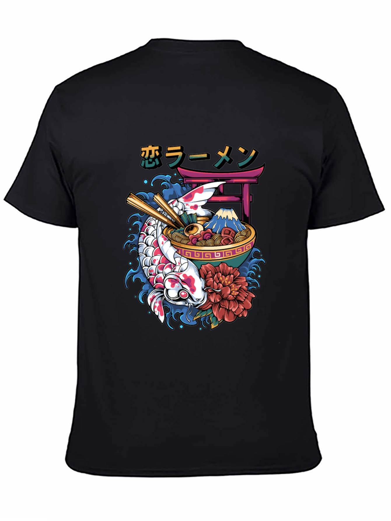 Koi Ramen Graphic Tee - Japanese Inspired Design
