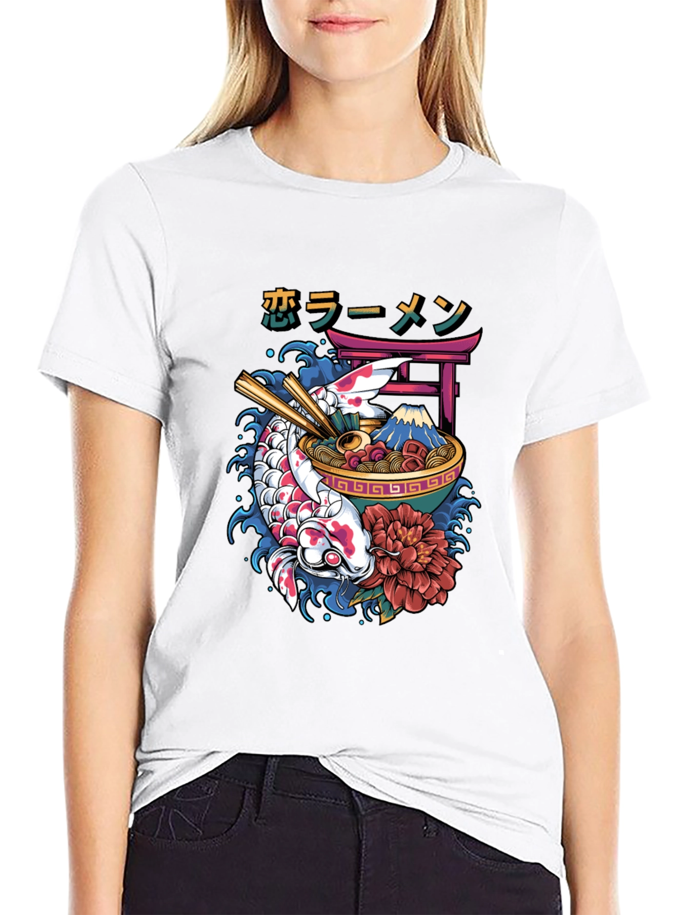 Koi Ramen Graphic Tee - Japanese Inspired Design