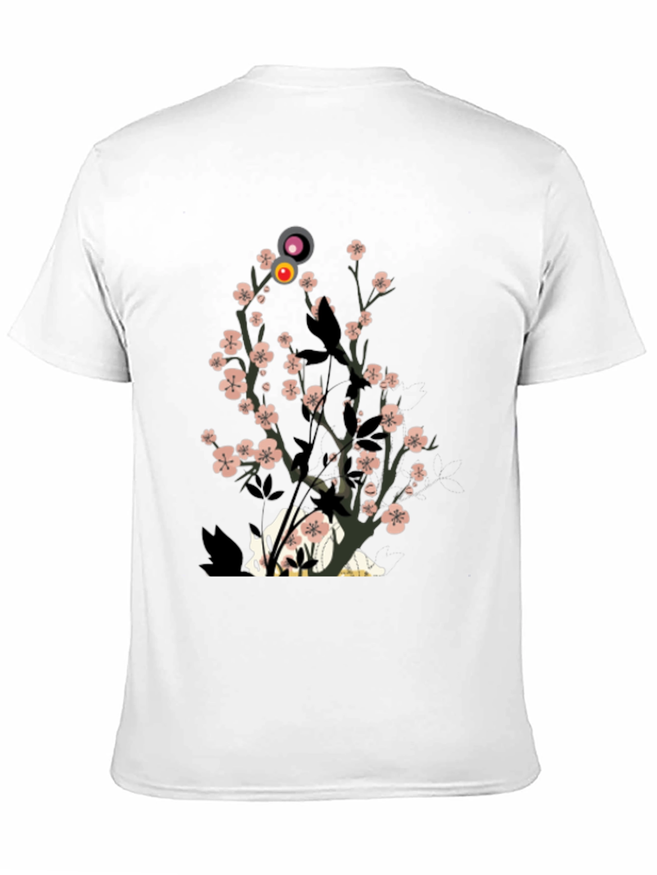 Sakura Cat Graphic Tee - Stylish Unisex T-Shirt