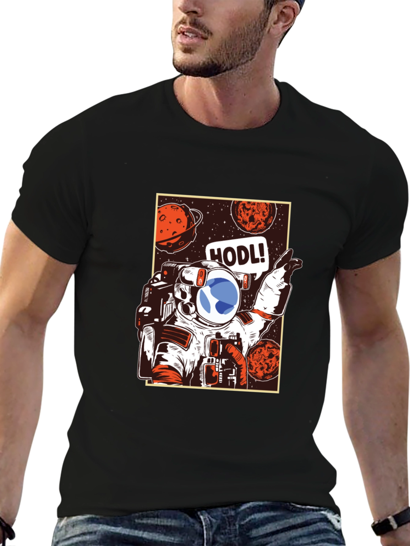 Astronaut HODL T-Shirt - Crypto Investor Tee