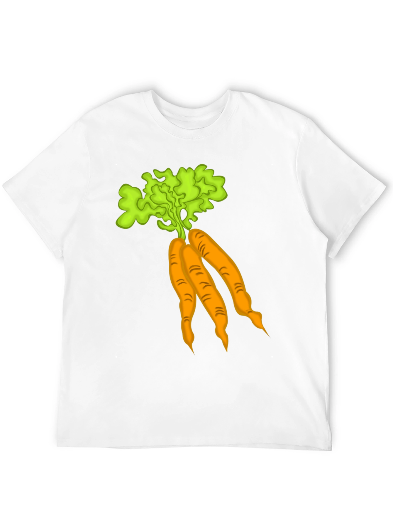 Carrot Graphic T-Shirt Black Cotton Tee