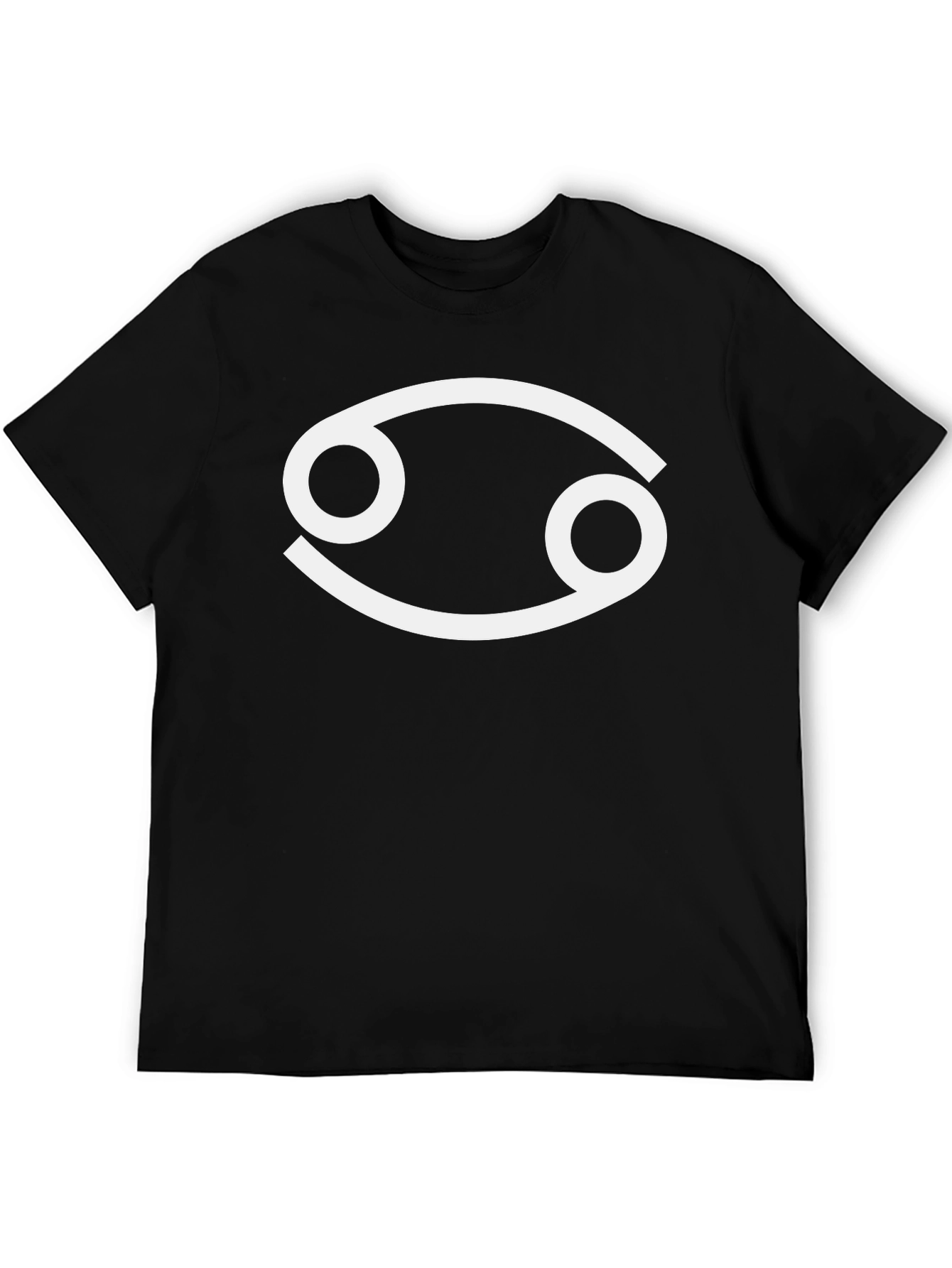 Cancer Zodiac Symbol T-Shirt - Black