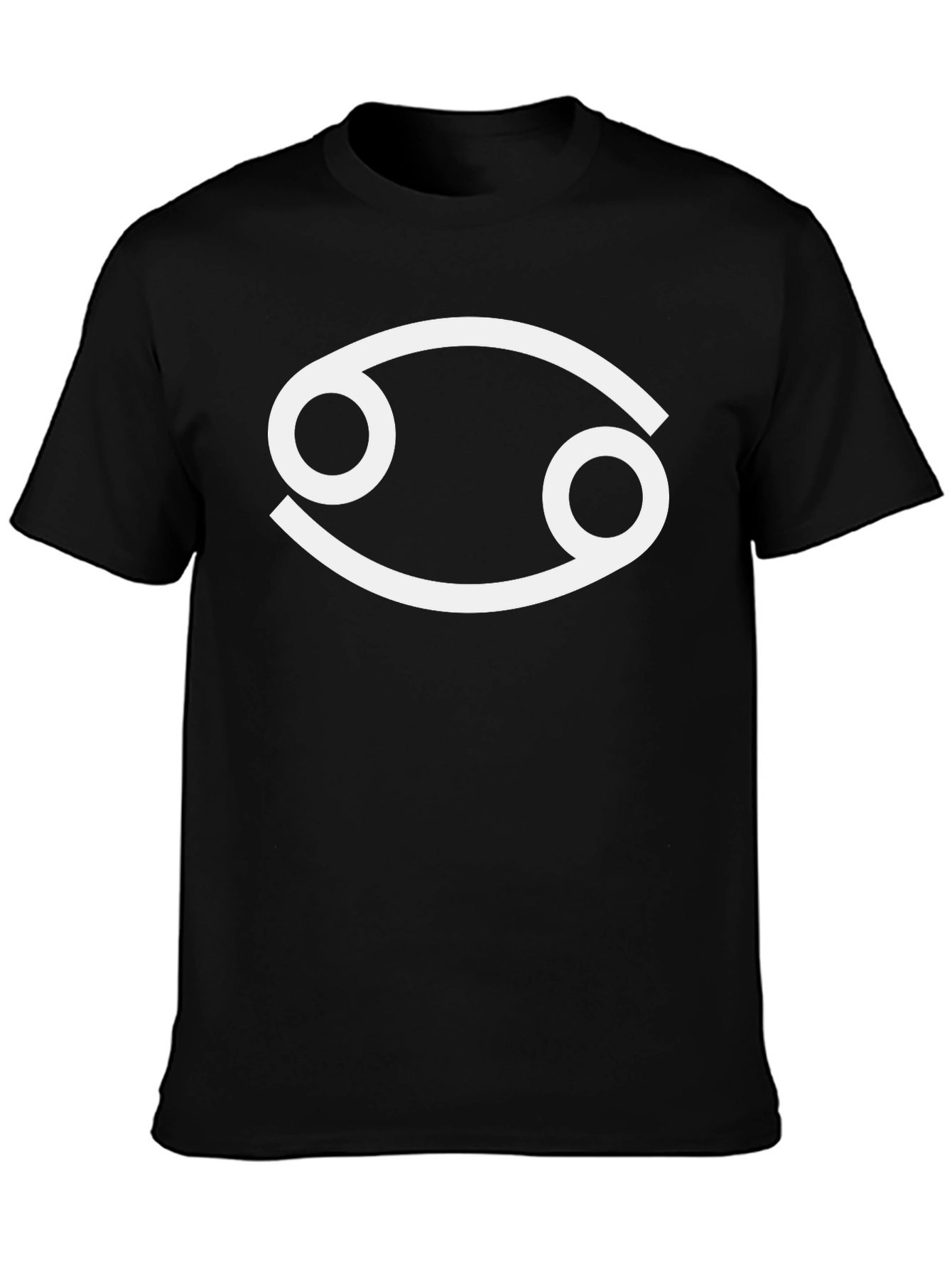 Cancer Zodiac Symbol T-Shirt - Black
