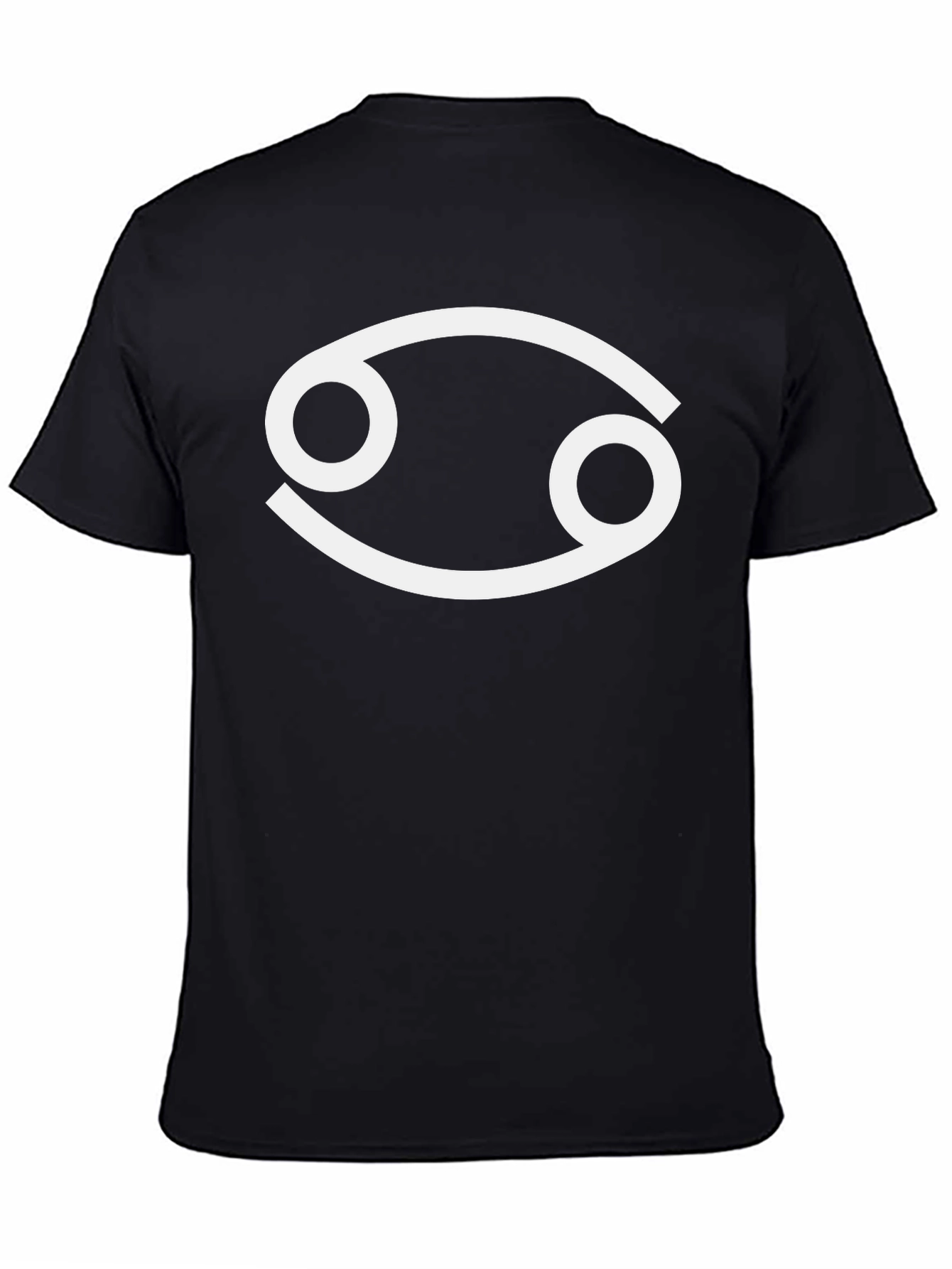 Cancer Zodiac Symbol T-Shirt - Black