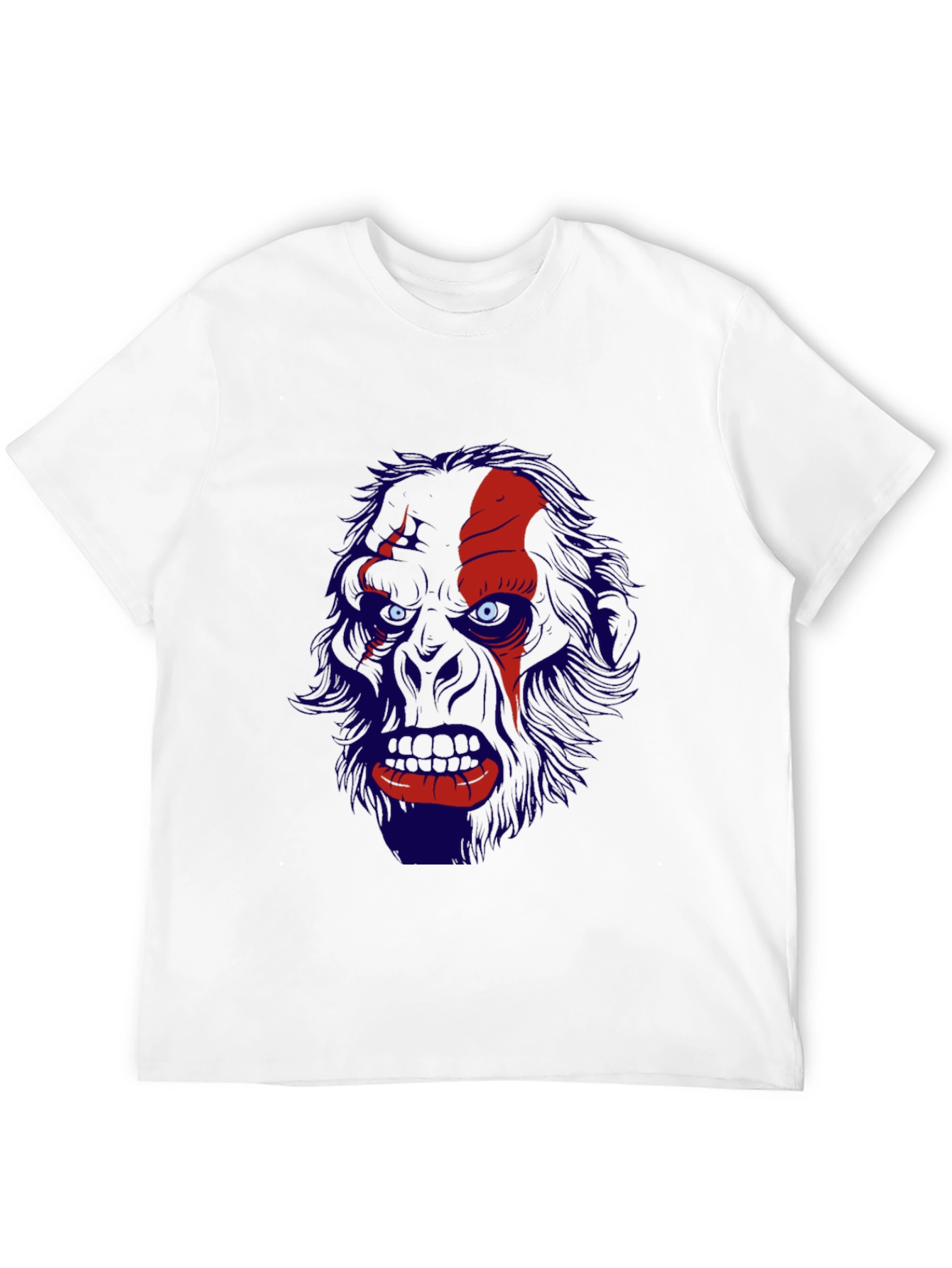 Mens Black T-Shirt with Graphic Print