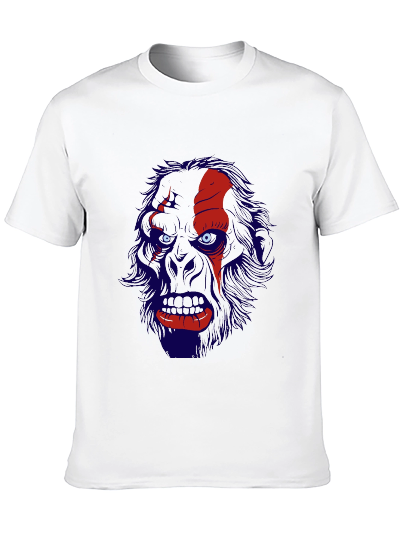 Mens Black T-Shirt with Graphic Print