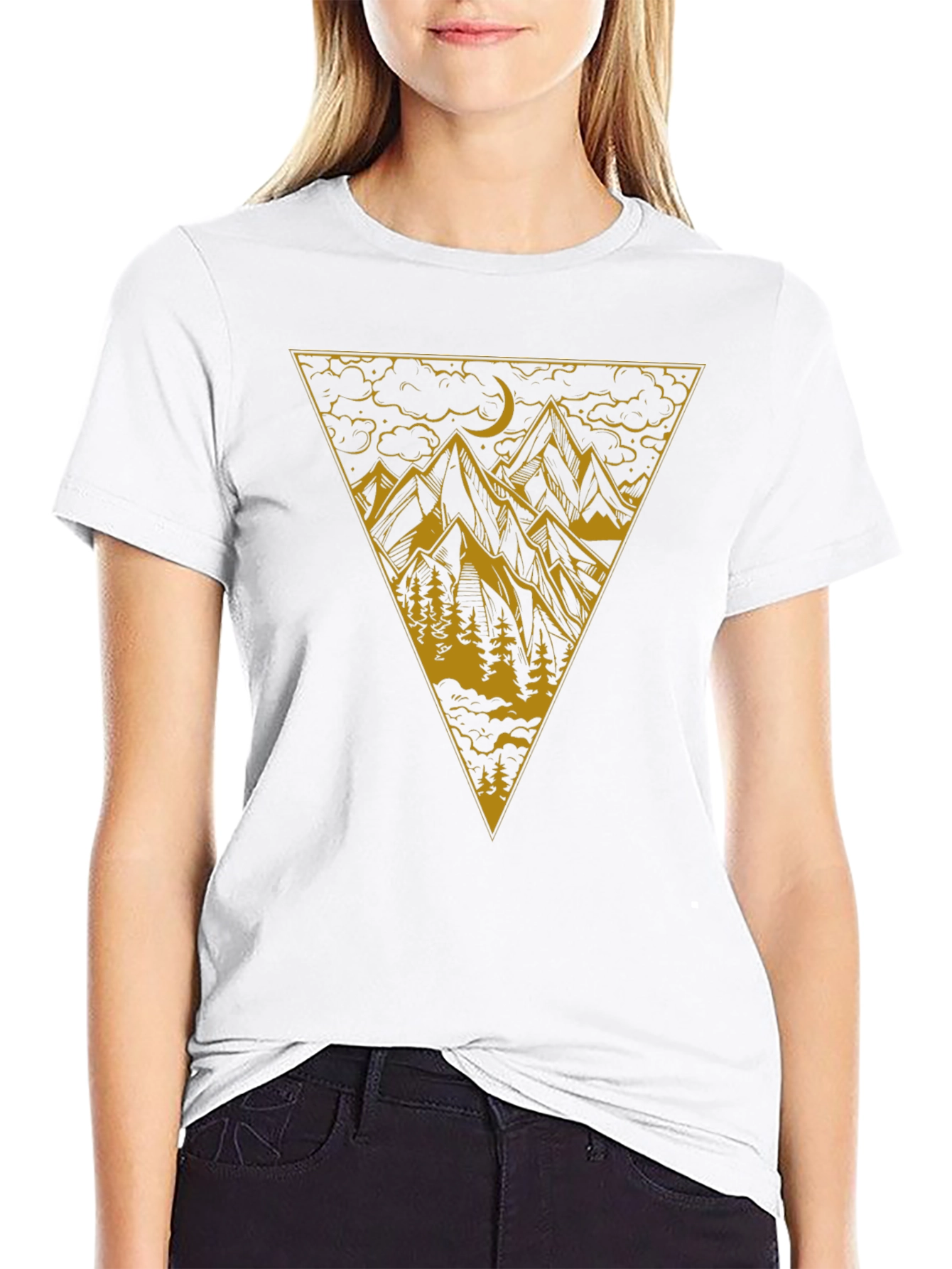 Mountain Peak Graphic T-Shirt - Black