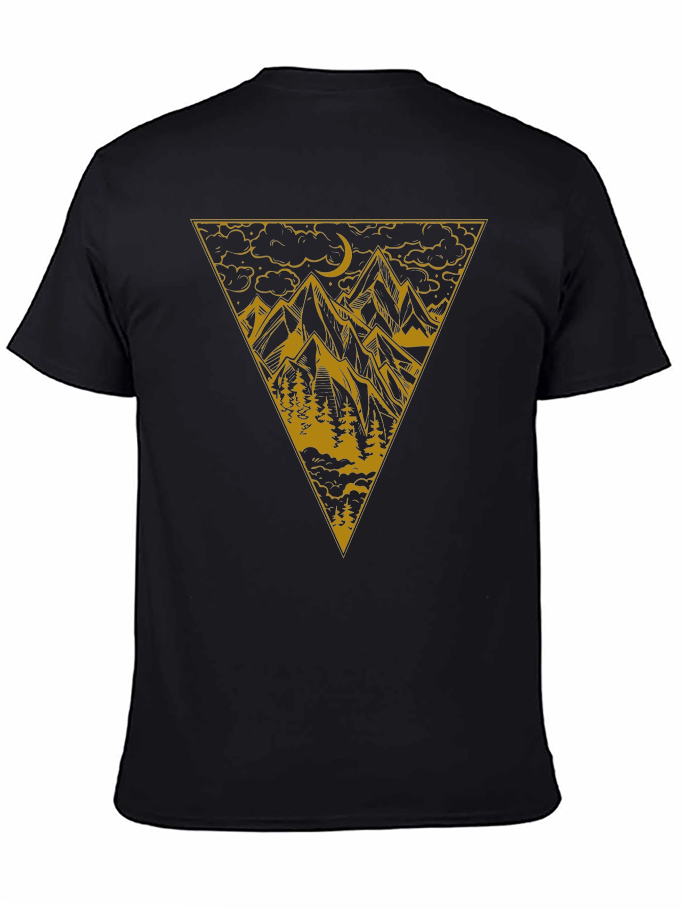 Mountain Peak Graphic T-Shirt - Black