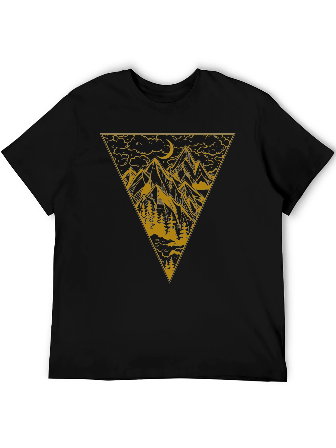 Mountain Peak Graphic T-Shirt - Black