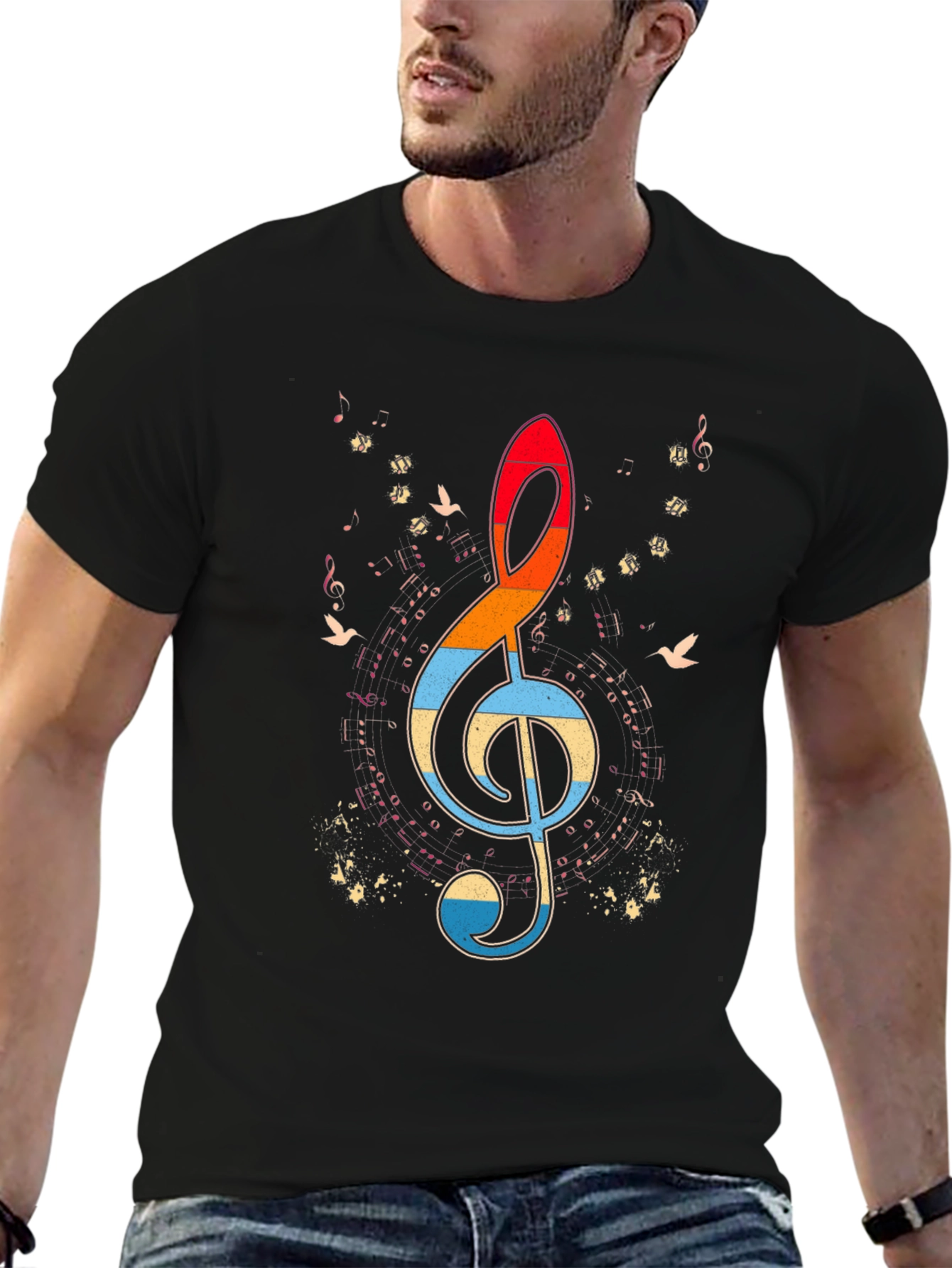 Retro Music Note T-Shirt